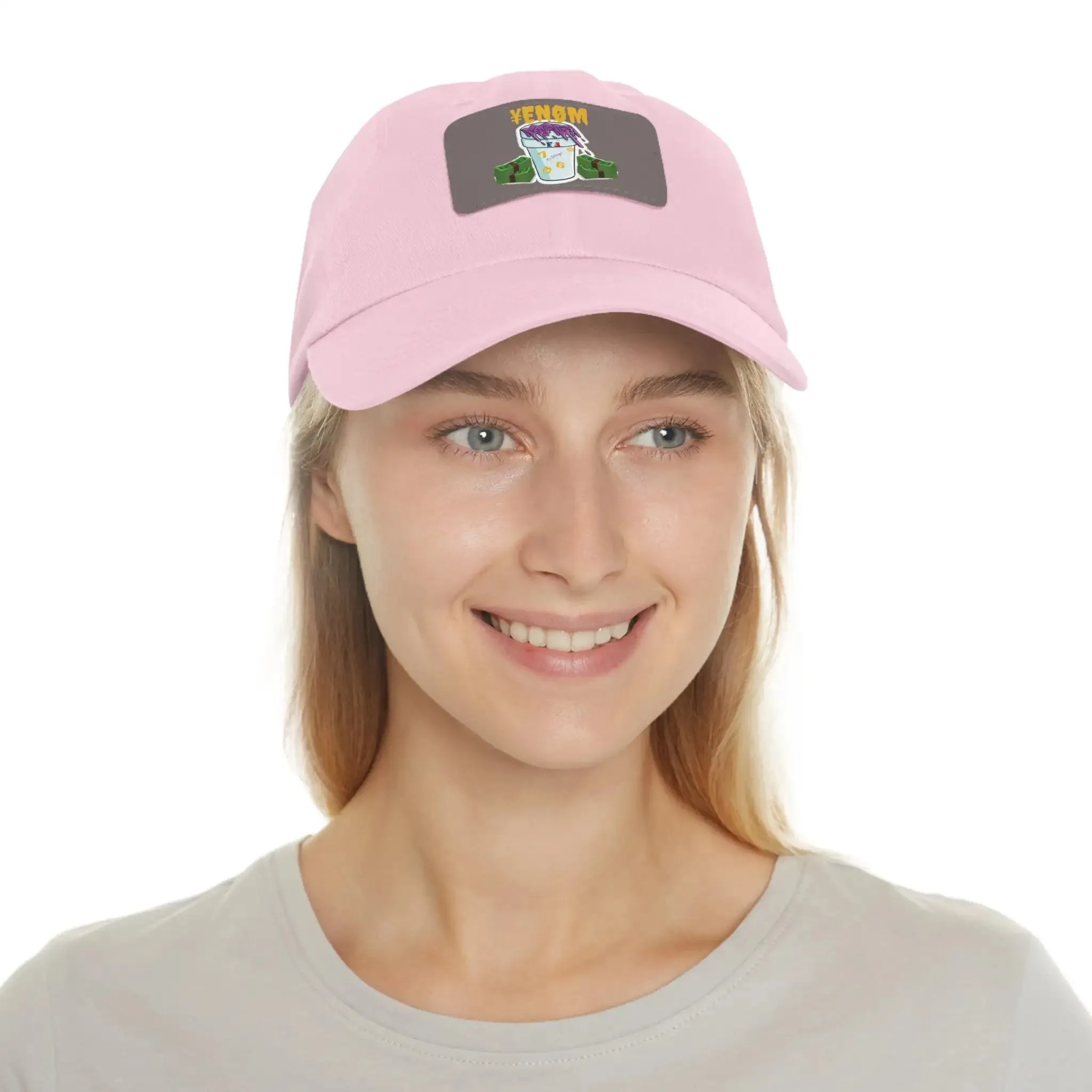 Keyan Dad Hat with Leather Patch (Rectangle)