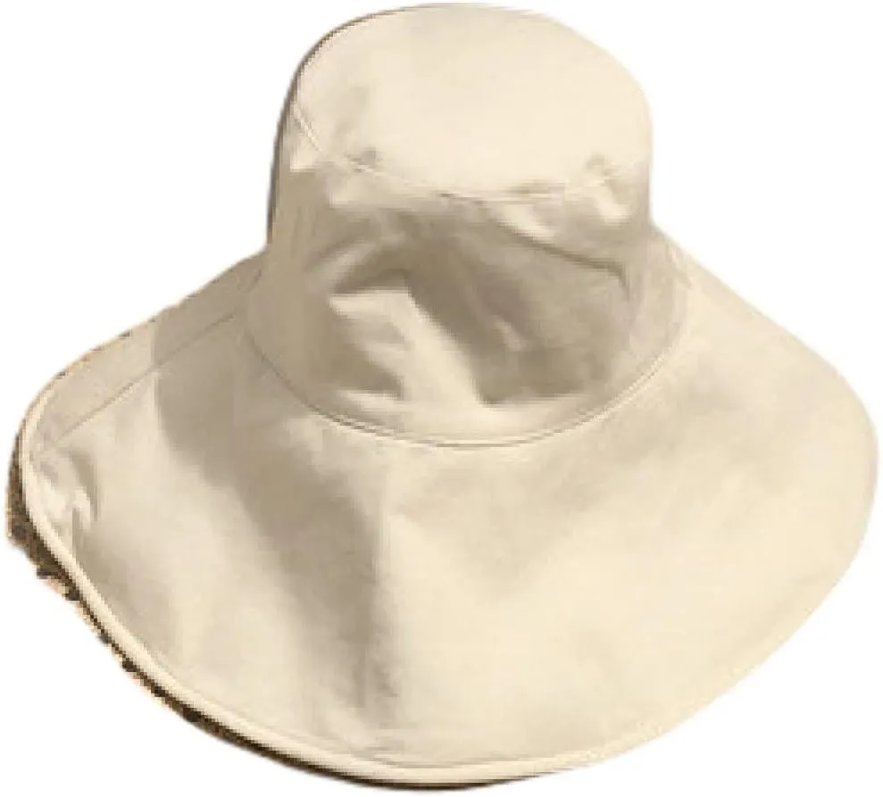 KIAZHAO Bucket Hat Summer Autumn Large Brim Fisherman Hat Women Cotton Linen Round Dome Bandage Bow Big Foldable Sun Hats F