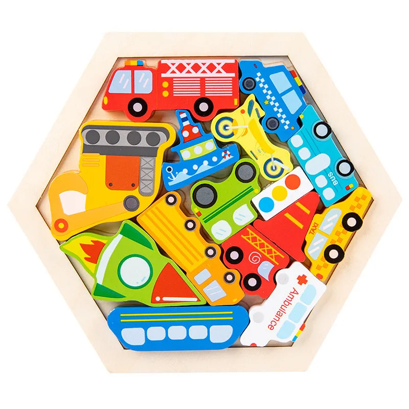 Kids Children's Animal Fruit Creative Three-dimensional Puzzle Educational Toy | Brodtica.com