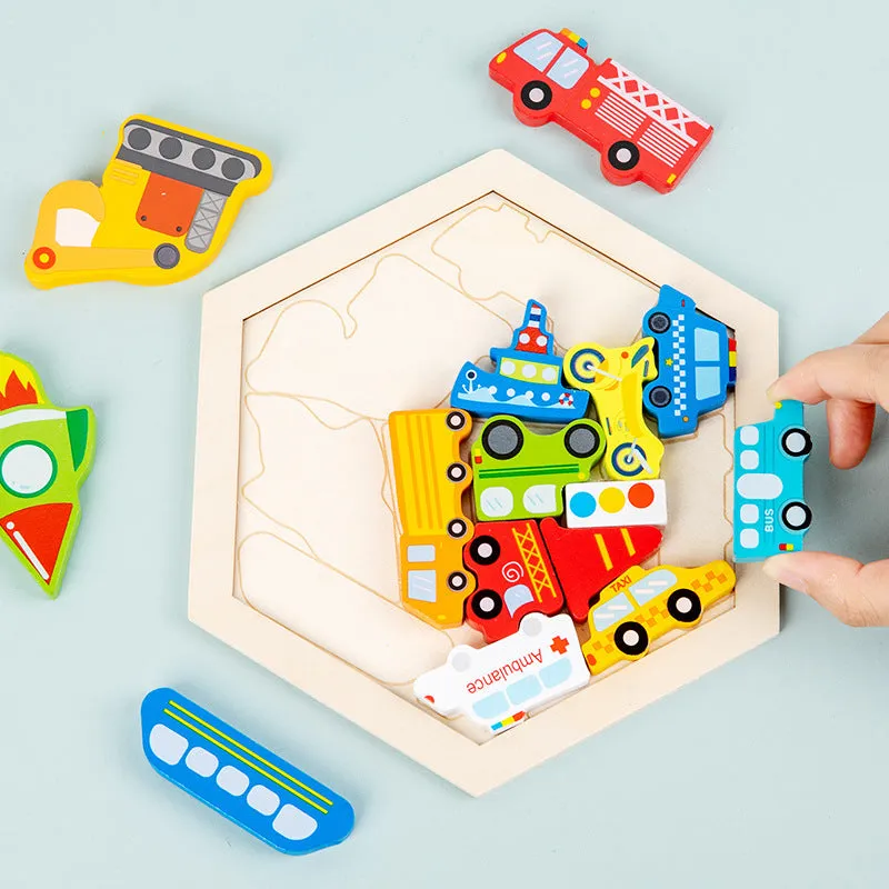 Kids Children's Animal Fruit Creative Three-dimensional Puzzle Educational Toy | Brodtica.com