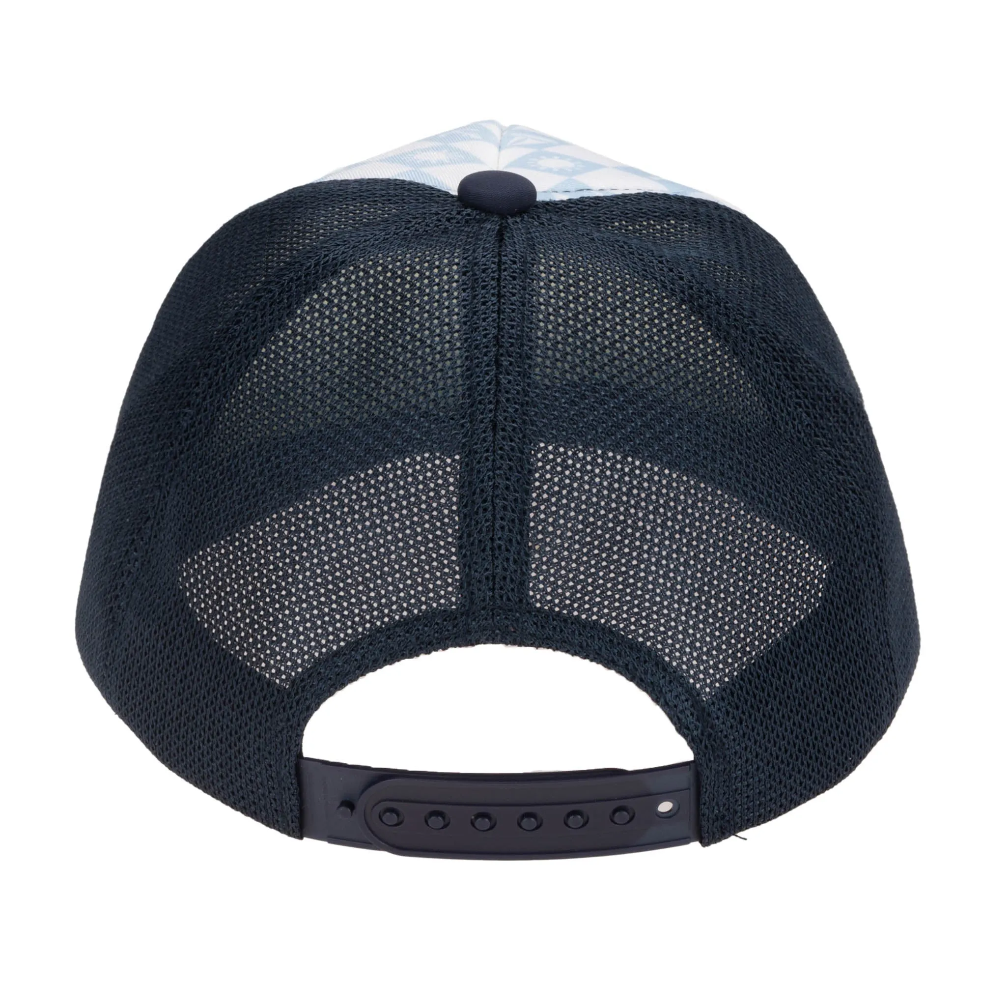Kids Foam Trucker Hat with Checkered Print