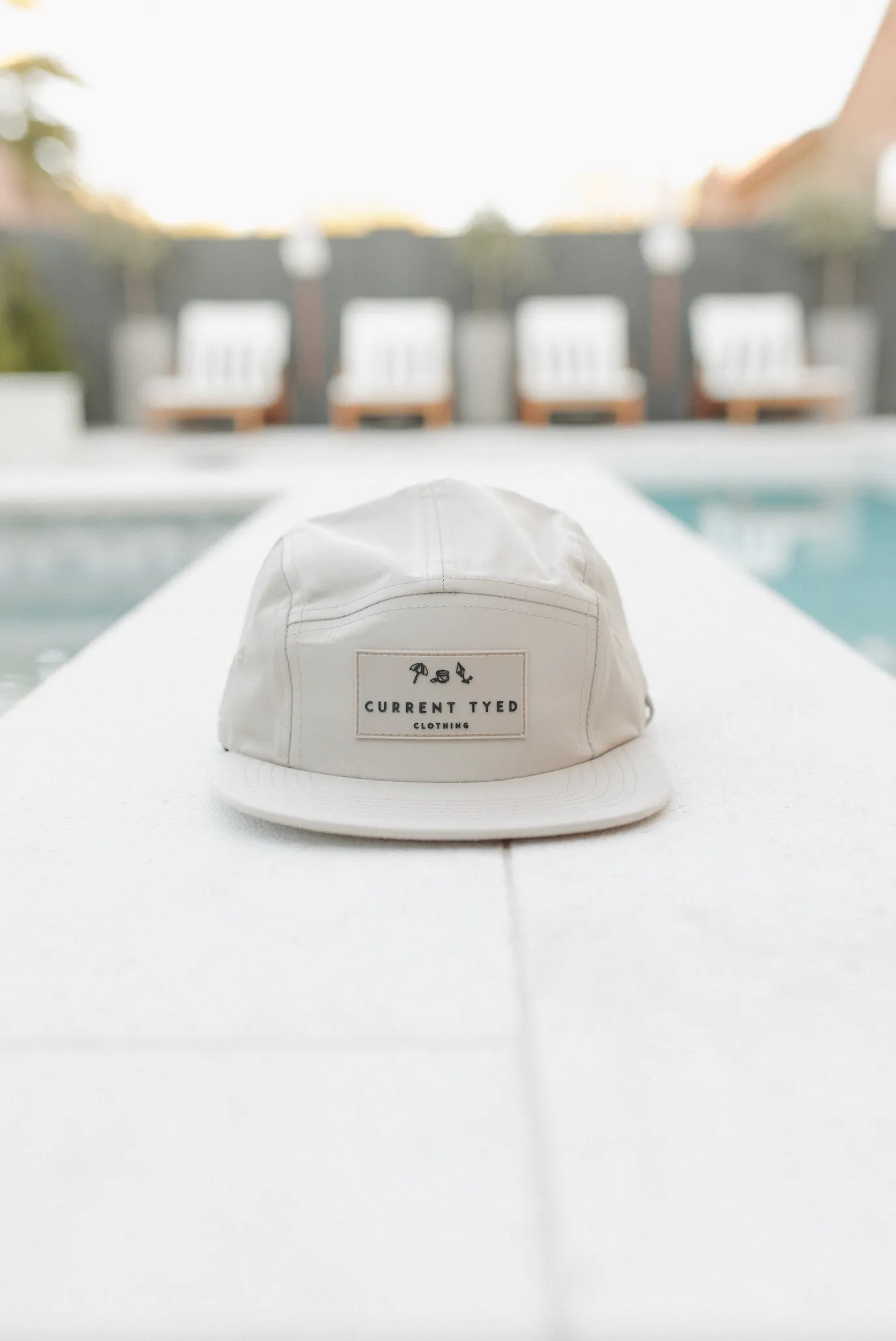 Kids Sun Hat 5 Panel Waterproof Snapback: Sketched Floral