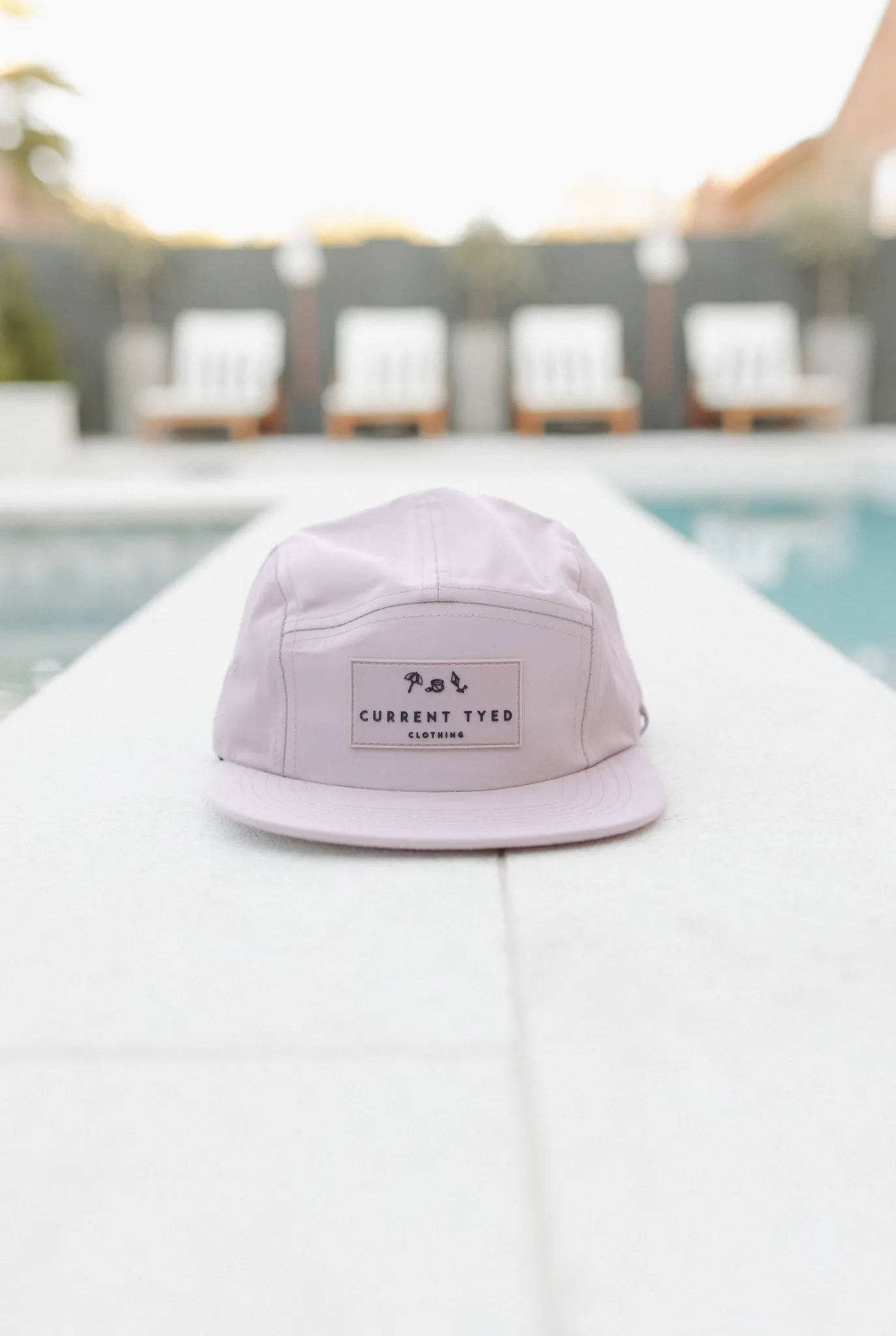 Kids Sun Hat 5 Panel Waterproof Snapback: Sketched Floral