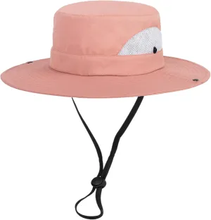 Kids Sun Hat for Girl with UV-Protection Beach Bucket - Wide Brim Safari Boonie Cap for Summer Outdoor(5-9Years)