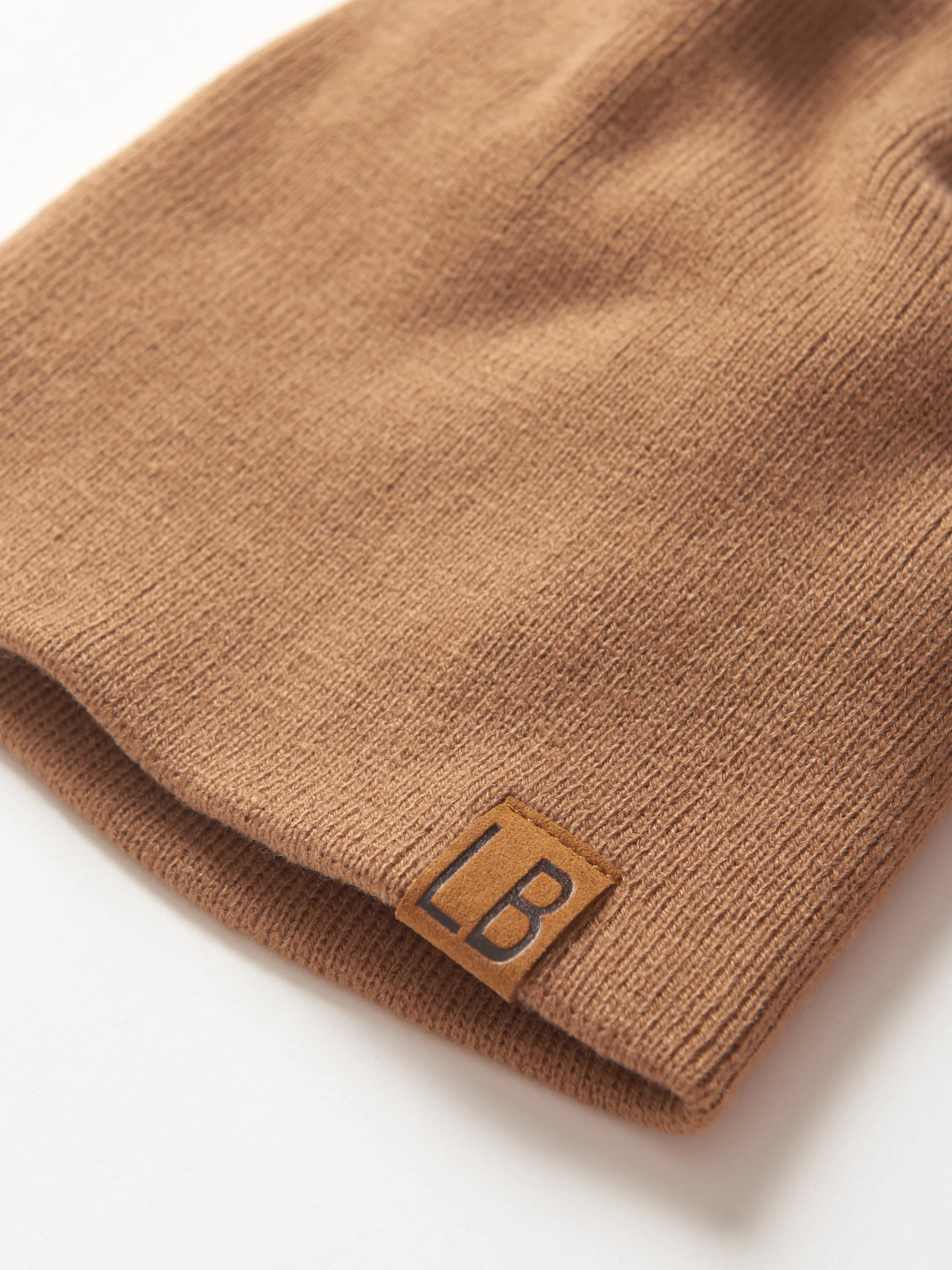 Knit Beanie - Caramel