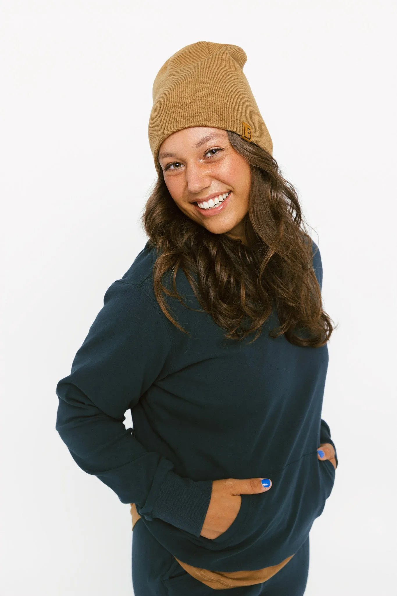 Knit Beanie - Caramel