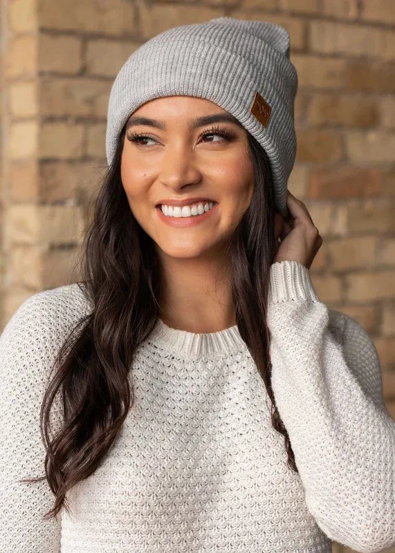 Knit Cuffed Beanie (Panache)