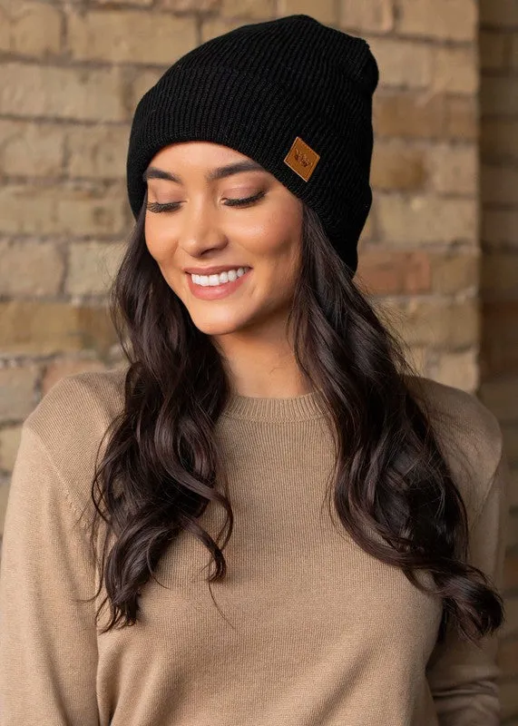 Knit Cuffed Beanie (Panache)