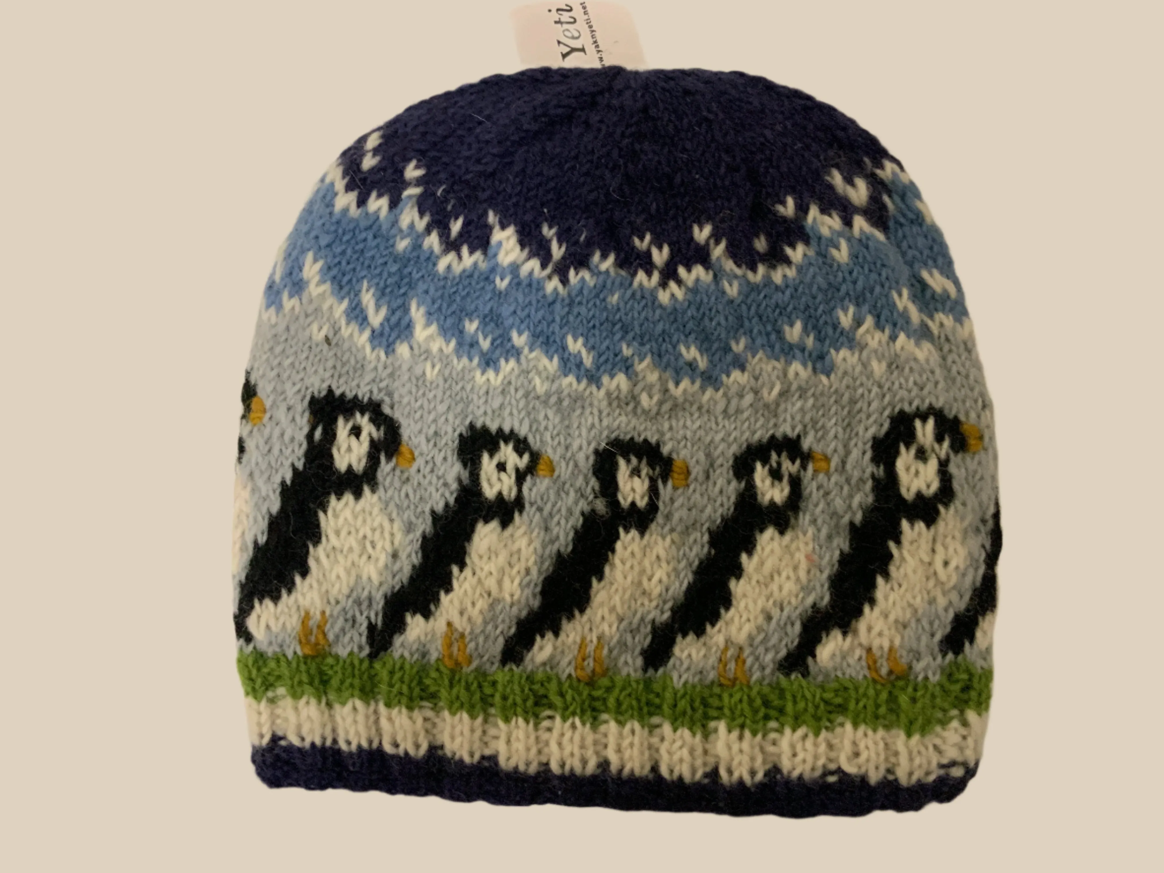 Knit Penguin Wool Lined Beanie by Yak N Yeti H241