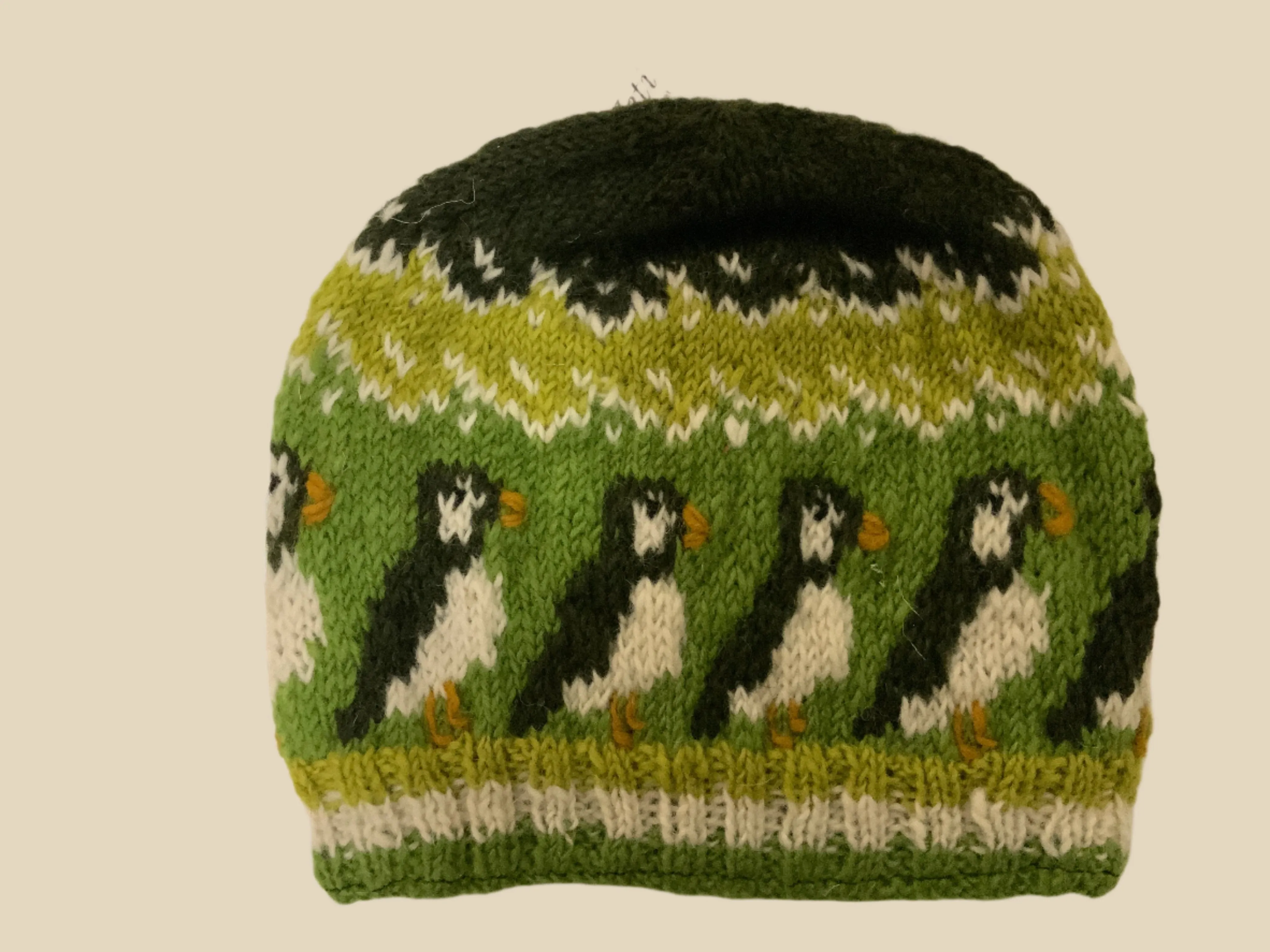 Knit Penguin Wool Lined Beanie by Yak N Yeti H241