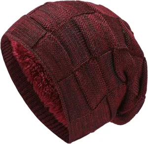 Knitted Hat Adult Winter Cap Cotton Beanie Long Beanie Pom Pom Beanie Beanie Slouchy Ski Beanie Ponytail Beanie