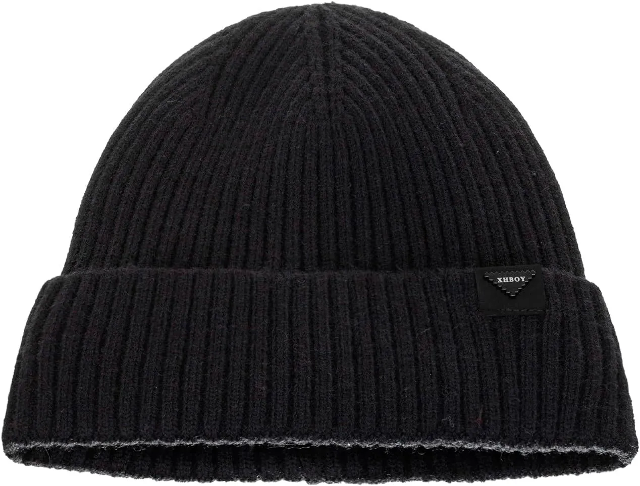 Knitted Hat Adult Winter Cap Ribbed Beanie Oversized Beanie Pom Pom Beanie Cool Beanie Skater Beanie Cuffed Beanie