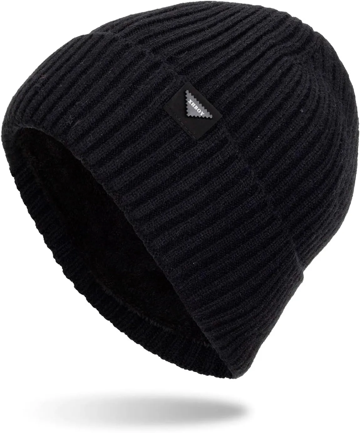 Knitted Hat Adult Winter Cap Ribbed Beanie Oversized Beanie Pom Pom Beanie Cool Beanie Skater Beanie Cuffed Beanie