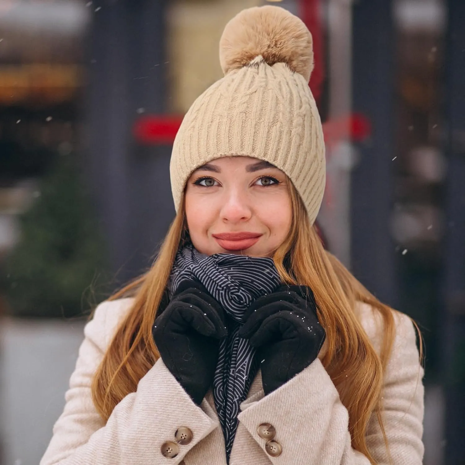 Knitted Hat Adult Winter Cap Ribbed Beanie Oversized Beanie Pom Pom Beanie Graphic Beanie Ski Beanie Ponytail Beanie