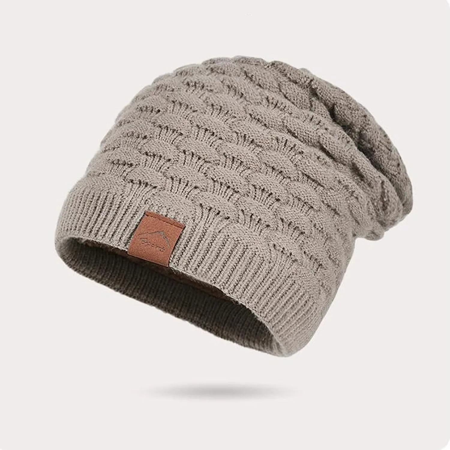 Knitted Hat Adult Winter Hat Ribbed Beanie Chunky Beanie Pom Pom Beanie Graphic Beanie Skater Beanie Cuffed Beanie