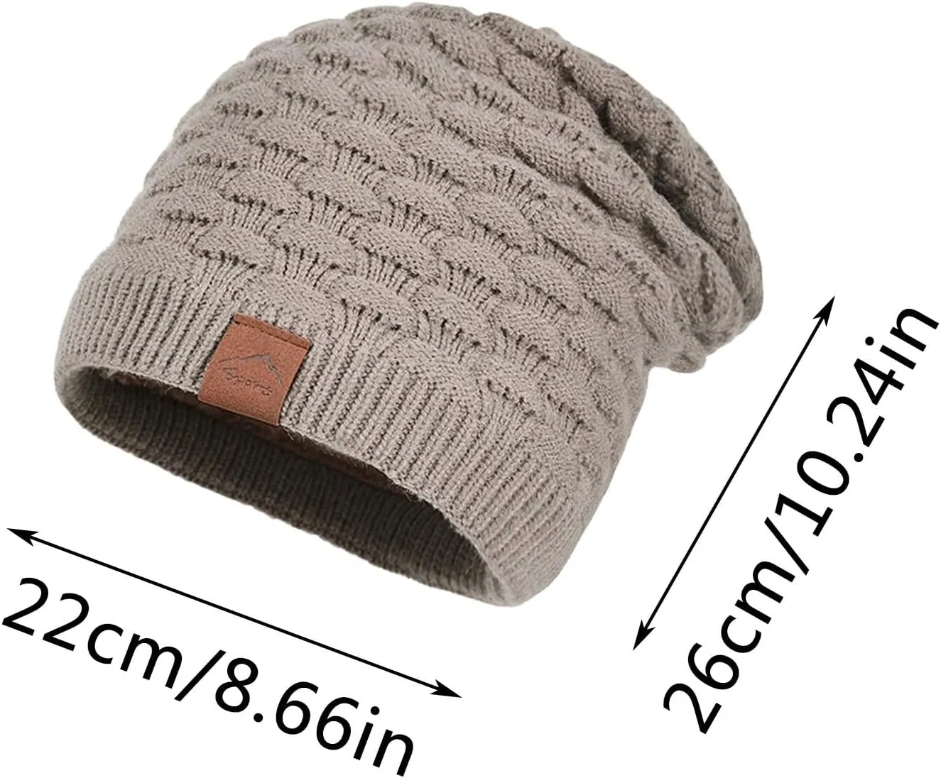 Knitted Hat Adult Winter Hat Ribbed Beanie Chunky Beanie Pom Pom Beanie Graphic Beanie Skater Beanie Cuffed Beanie