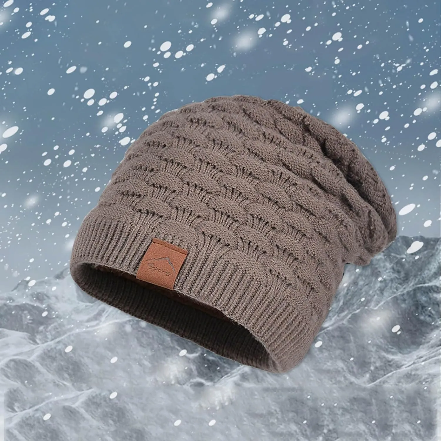 Knitted Hat Adult Winter Hat Ribbed Beanie Chunky Beanie Pom Pom Beanie Graphic Beanie Skater Beanie Cuffed Beanie