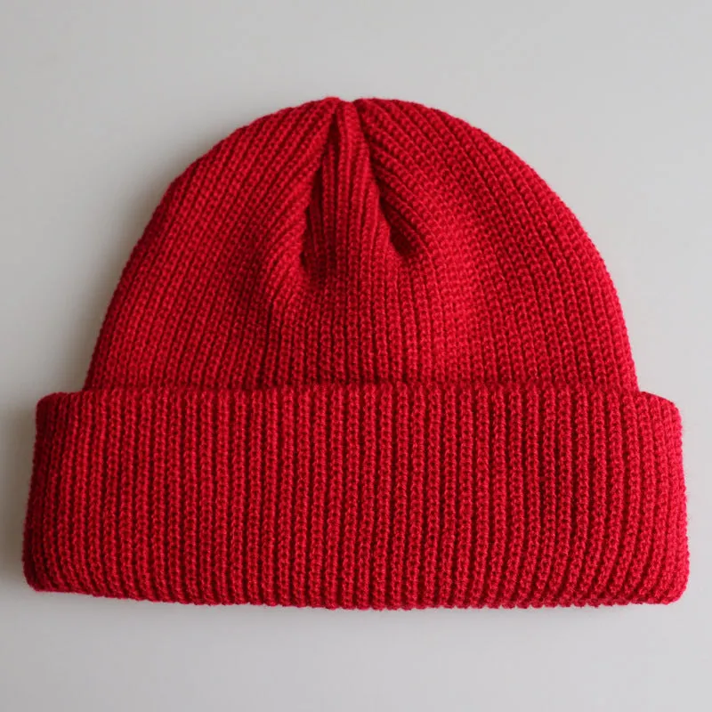 Knitted Woolen Cap Men And Women Melon Leather Cap