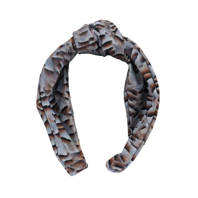 Knotted Headband in French Partridge