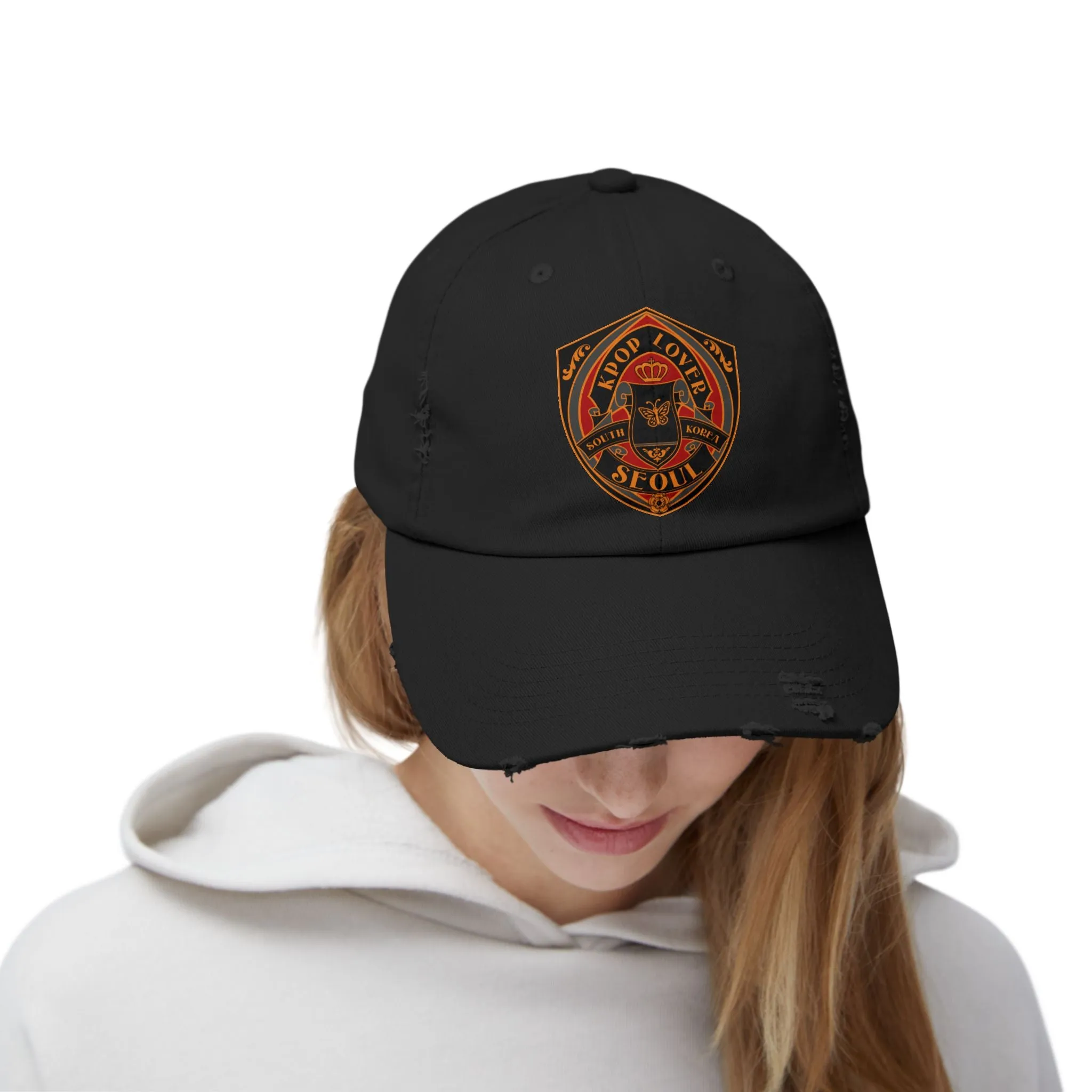 KPOP Lover Unisex Distressed Cap  - EmpressKorea