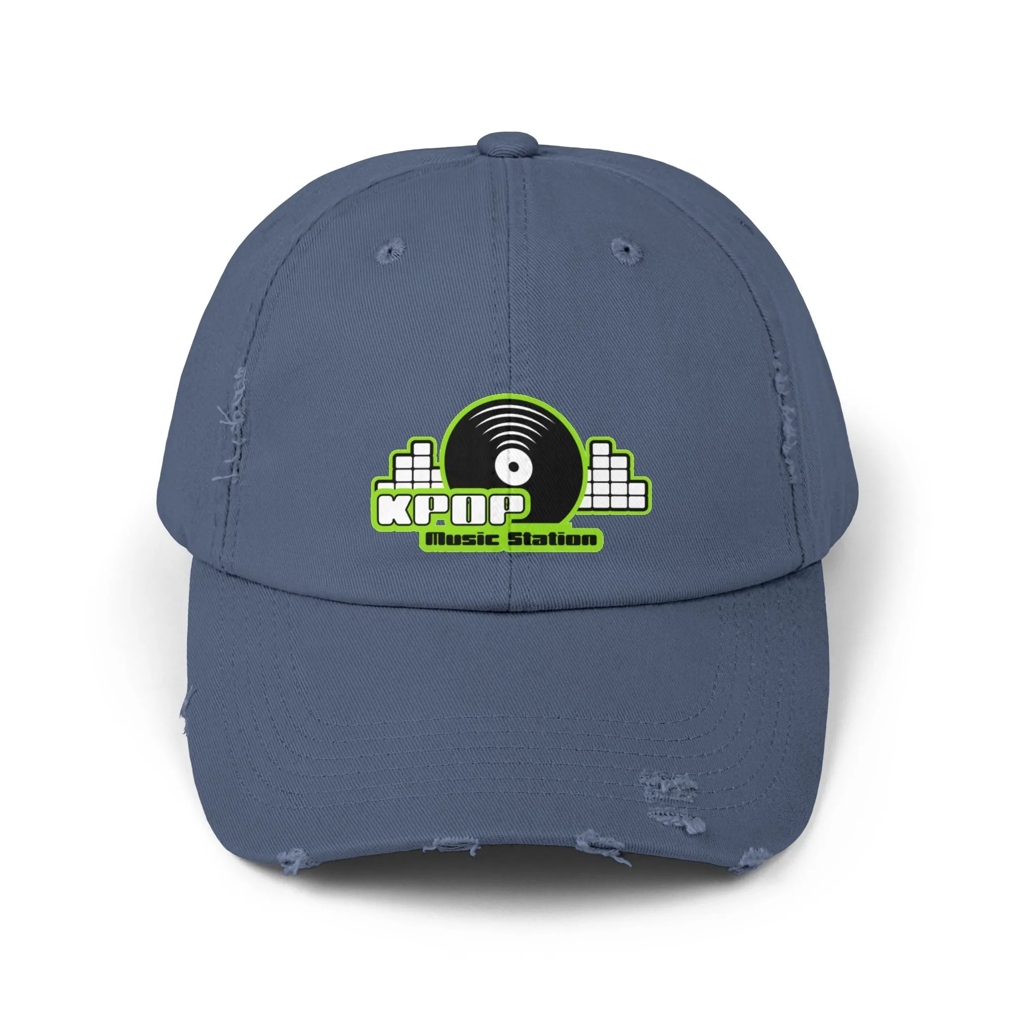 KPOP Music Station Unisex Distressed Cap  - EmpressKorea