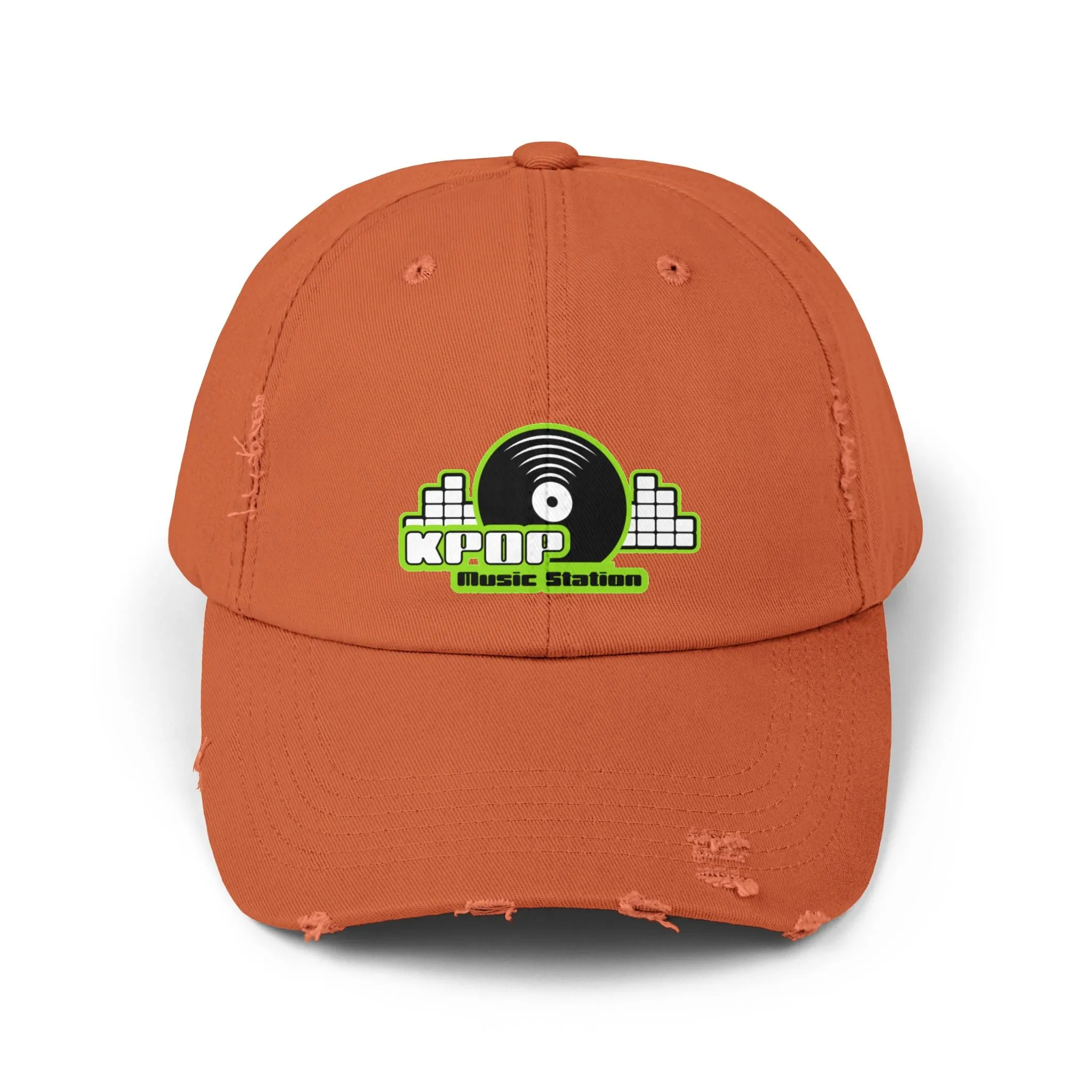 KPOP Music Station Unisex Distressed Cap  - EmpressKorea
