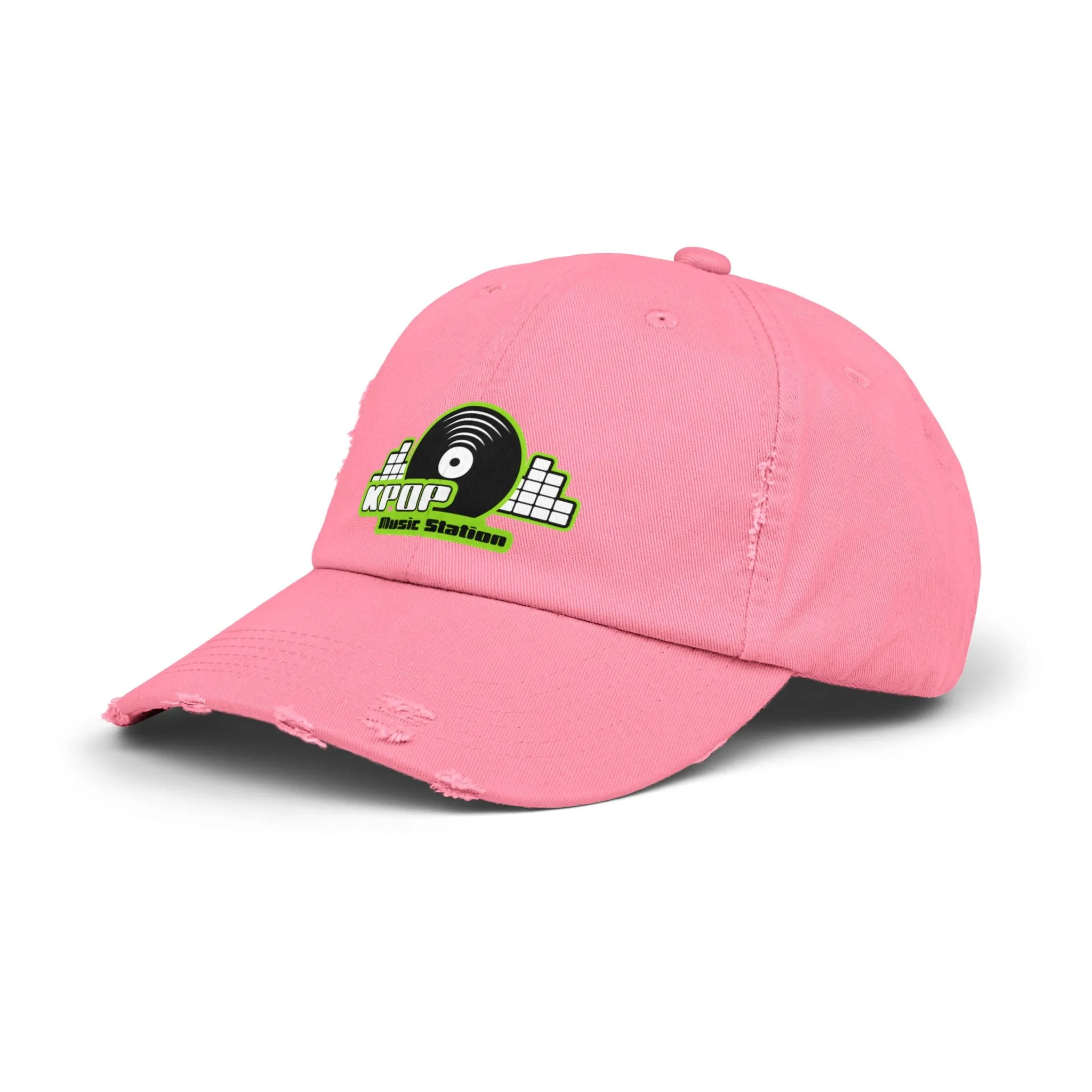 KPOP Music Station Unisex Distressed Cap  - EmpressKorea