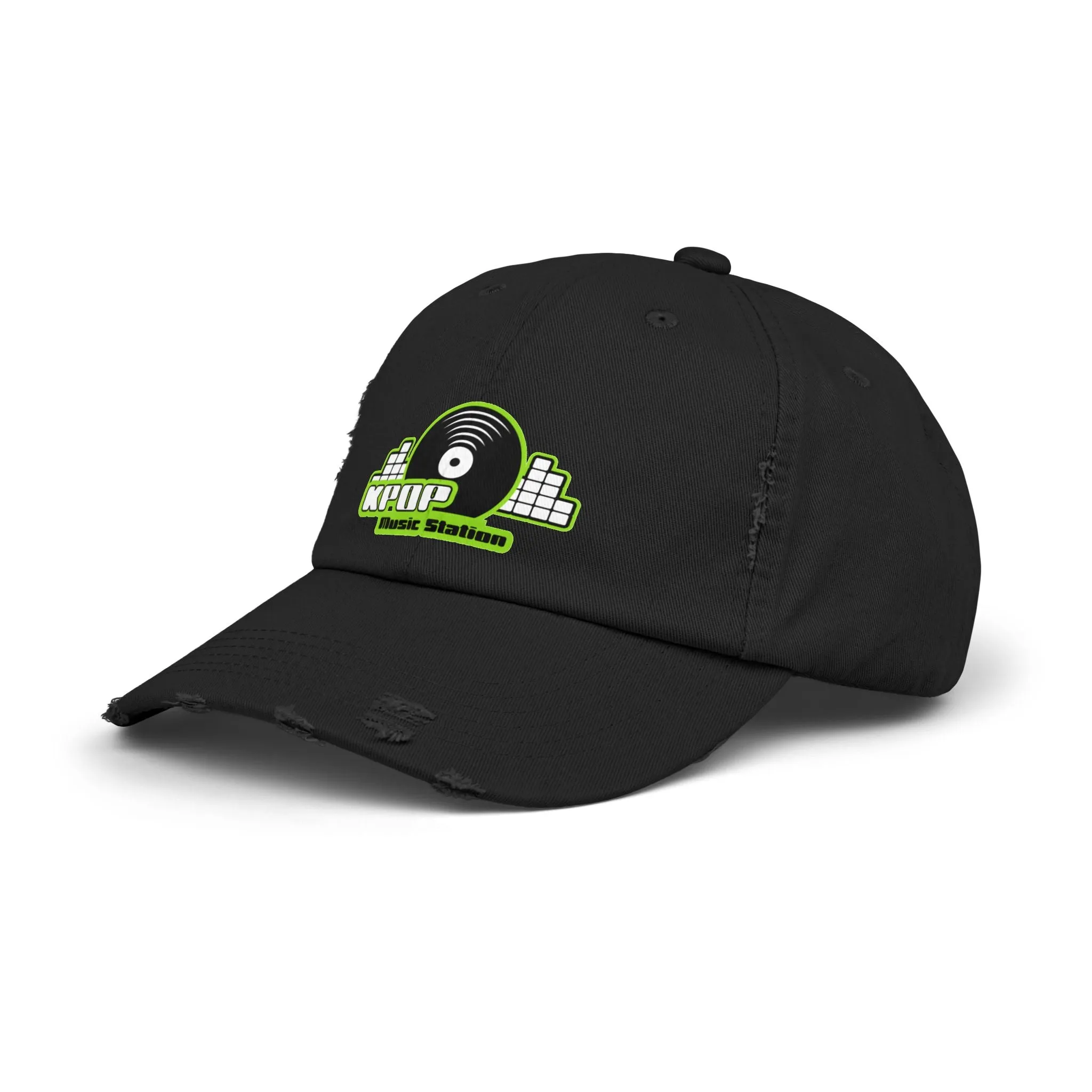KPOP Music Station Unisex Distressed Cap  - EmpressKorea
