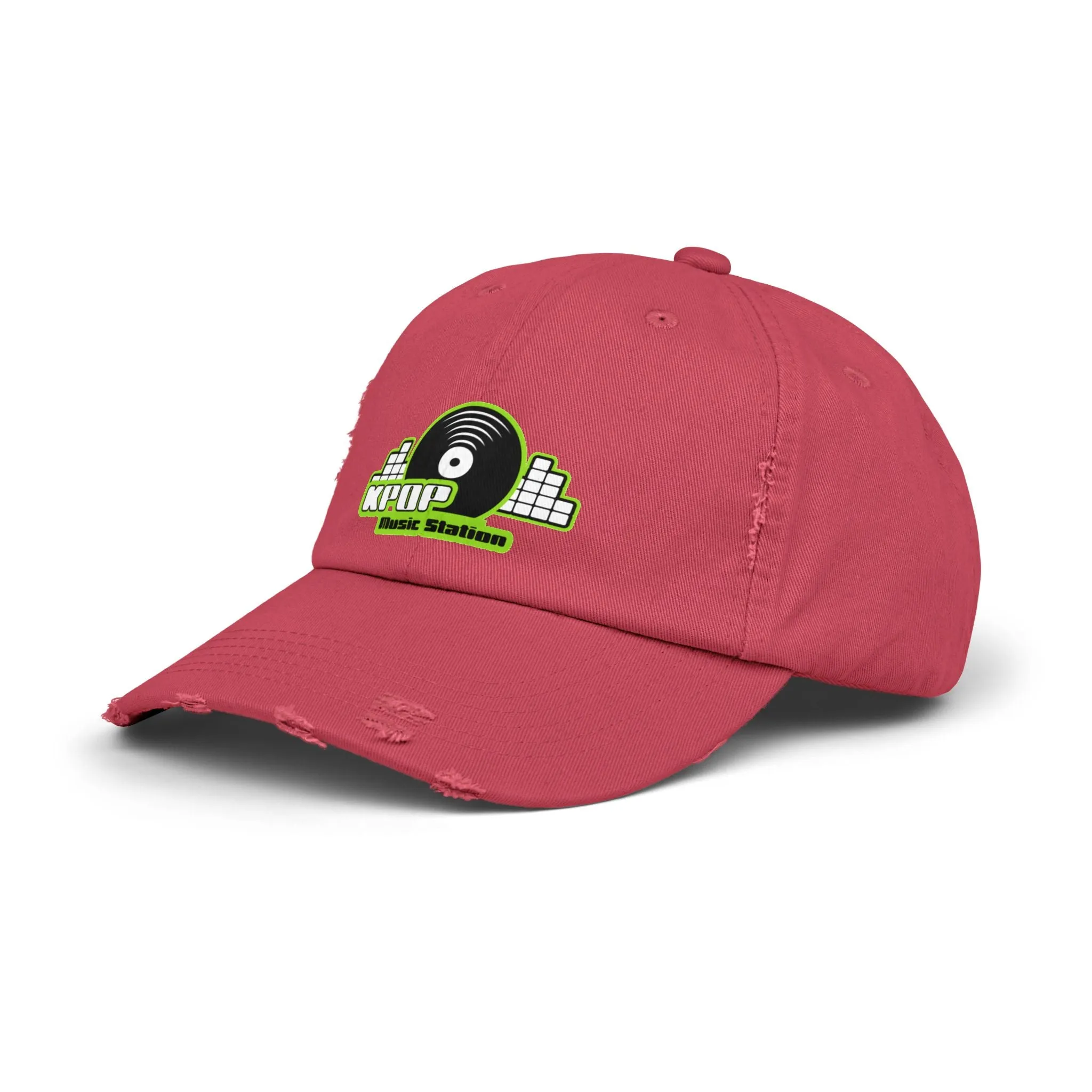 KPOP Music Station Unisex Distressed Cap  - EmpressKorea