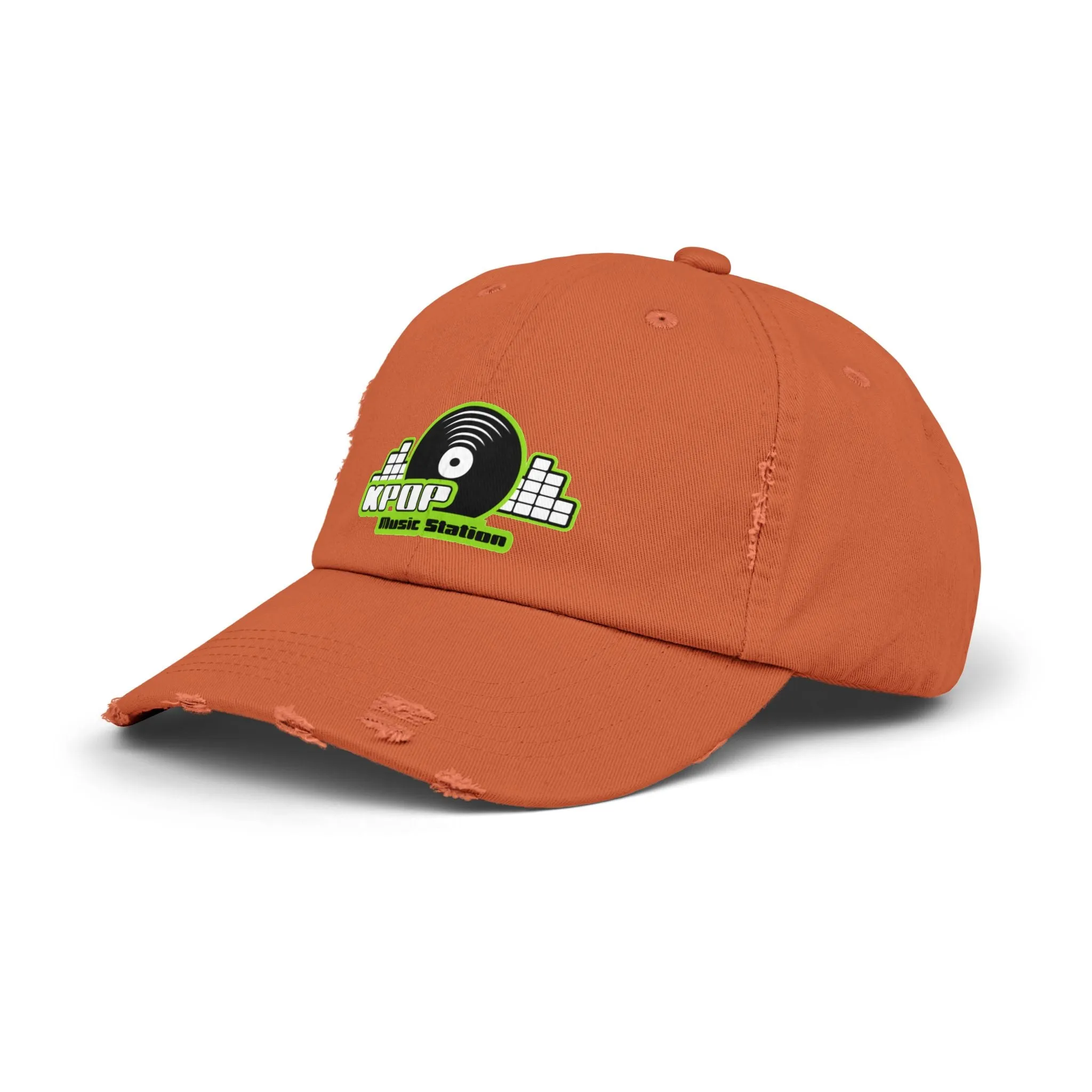 KPOP Music Station Unisex Distressed Cap  - EmpressKorea