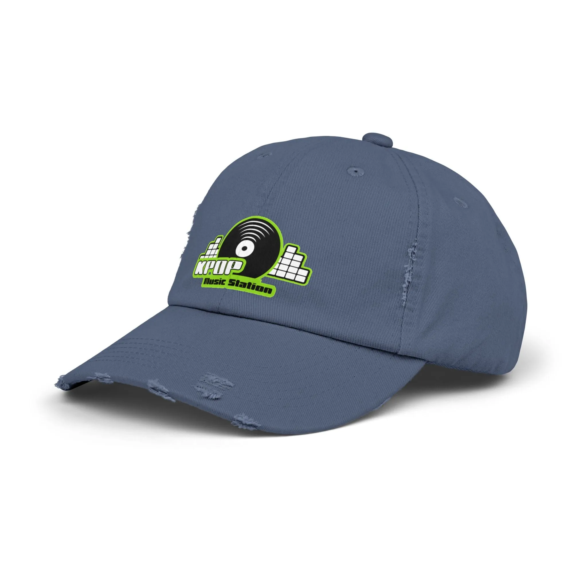 KPOP Music Station Unisex Distressed Cap  - EmpressKorea