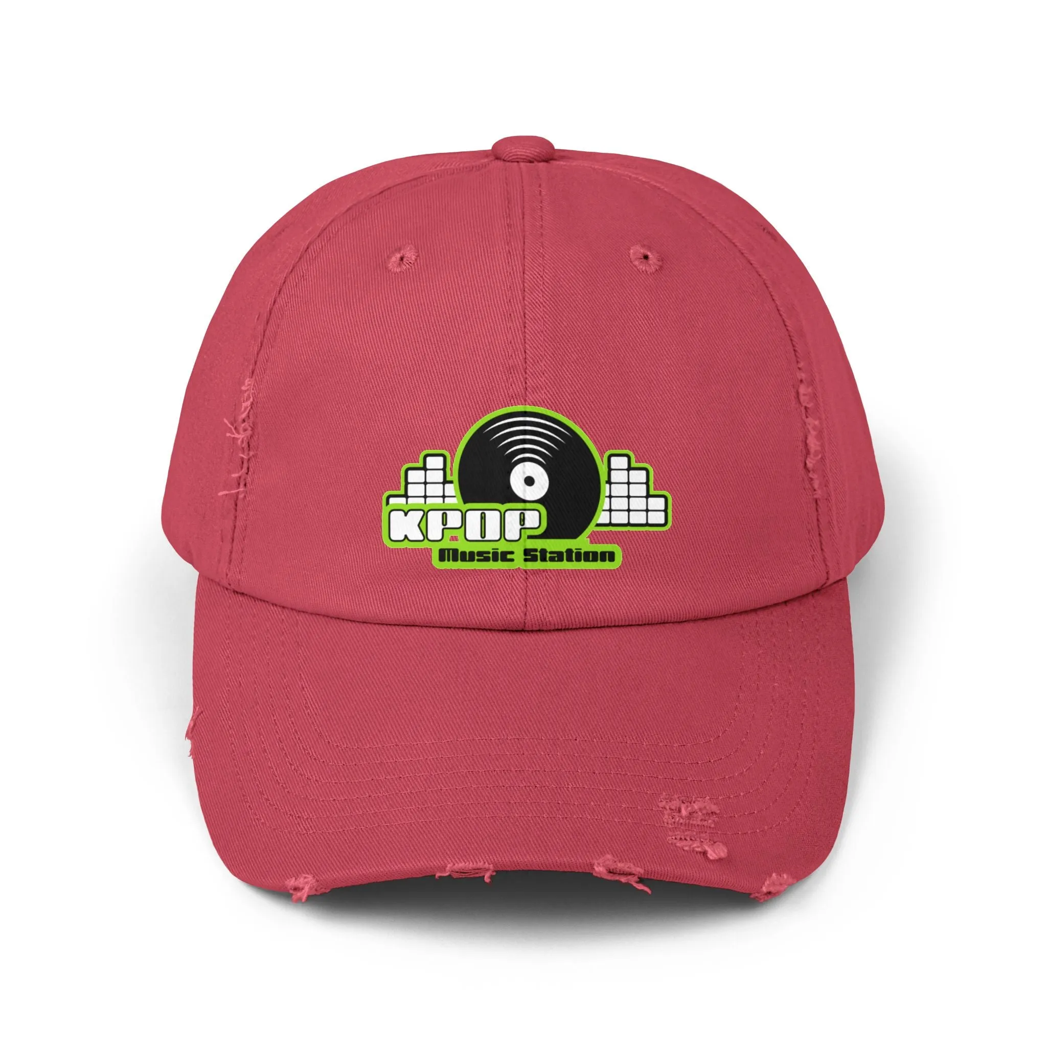 KPOP Music Station Unisex Distressed Cap  - EmpressKorea