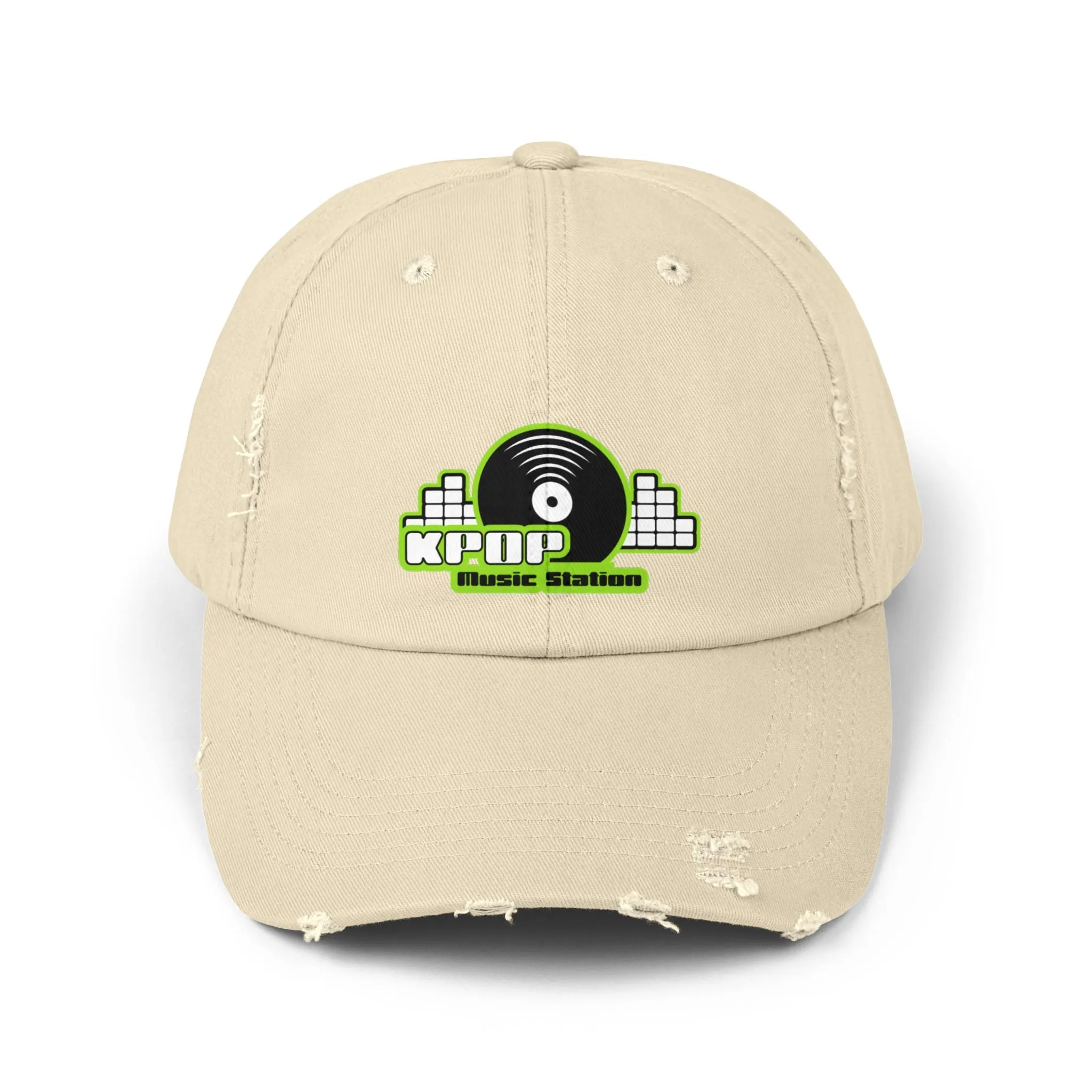 KPOP Music Station Unisex Distressed Cap  - EmpressKorea