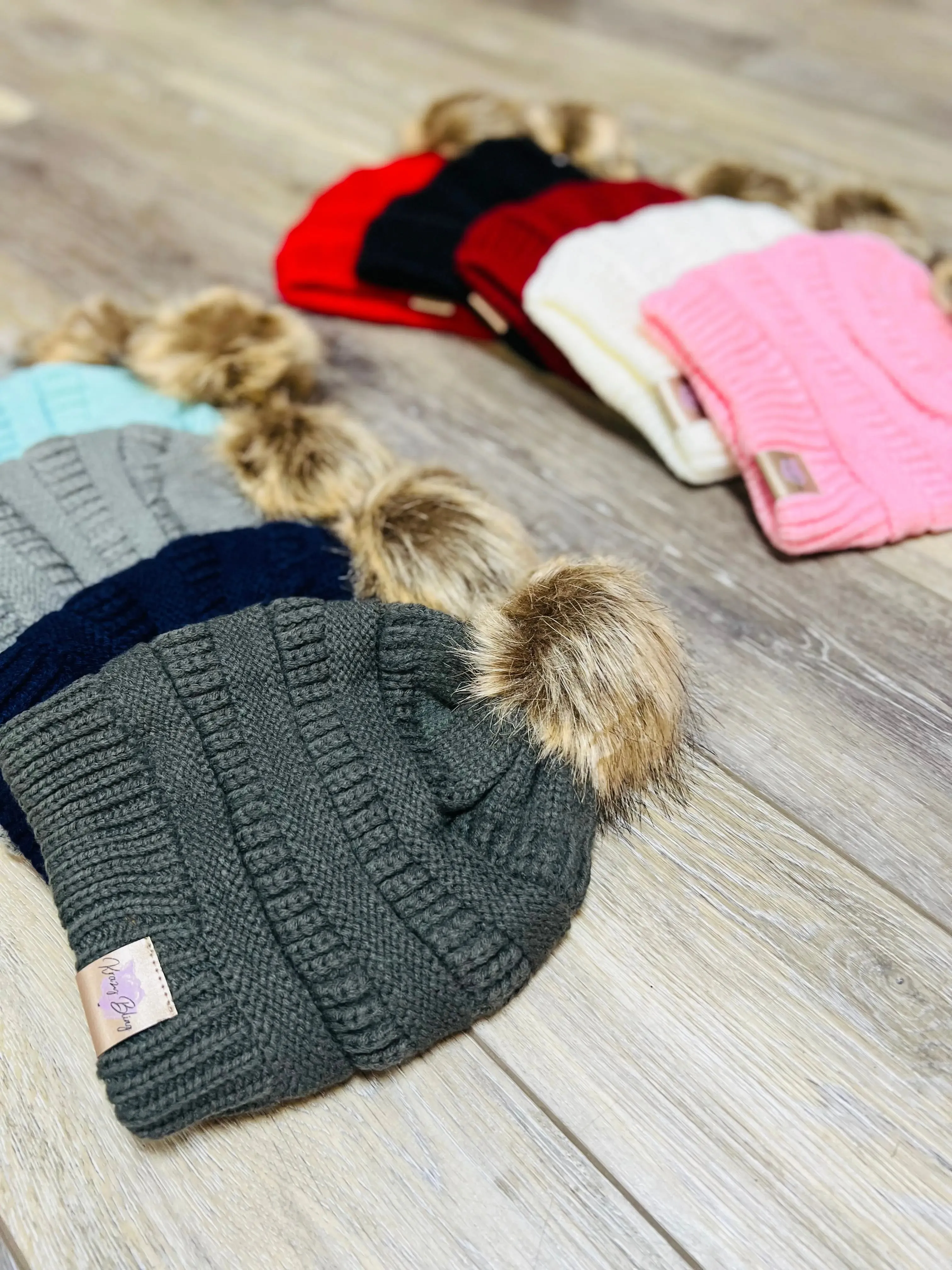 Krazy Bling Winter Puff Hats