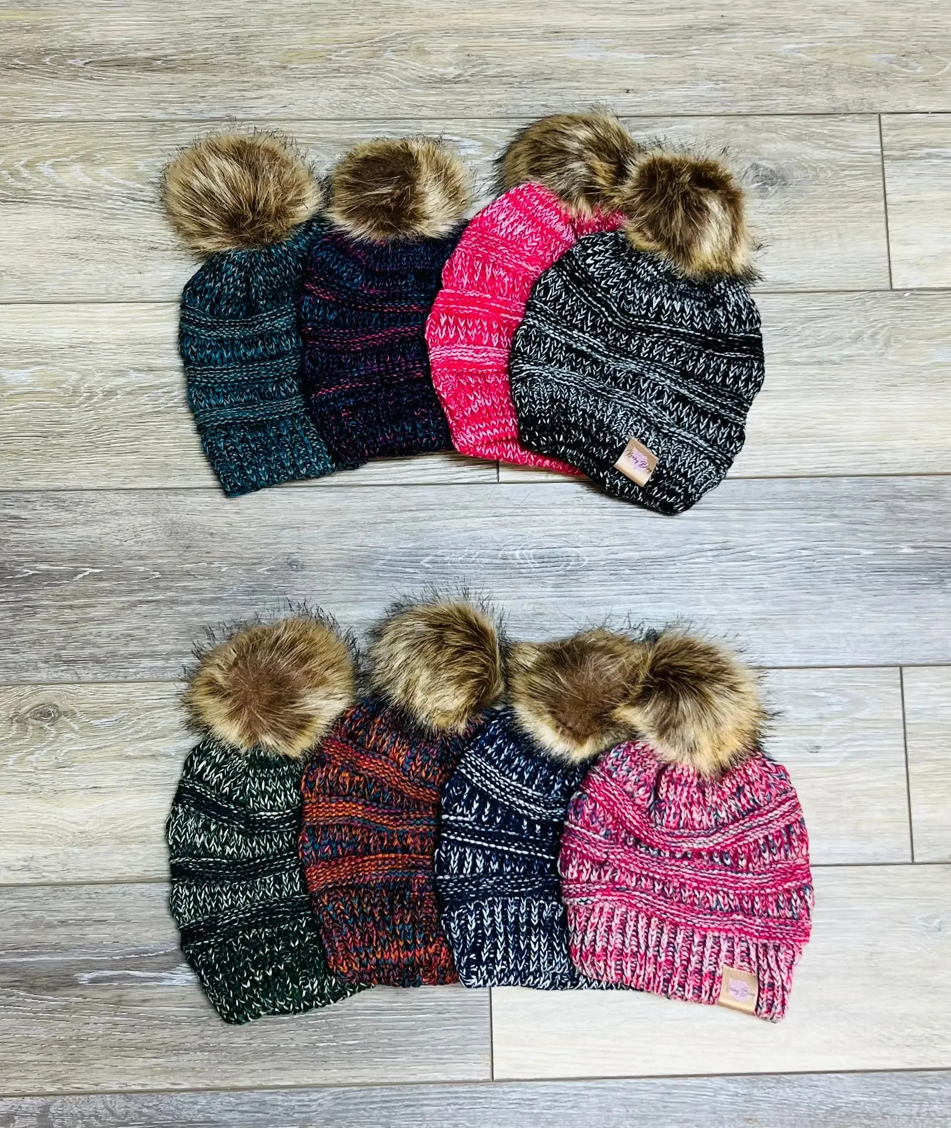 Krazy Bling Winter Puff Hats