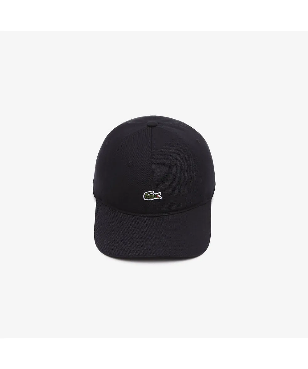 Lacoste Unisex Organic Cotton Twill Cap (Black)