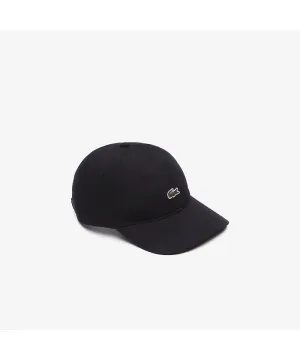 Lacoste Unisex Organic Cotton Twill Cap (Black)