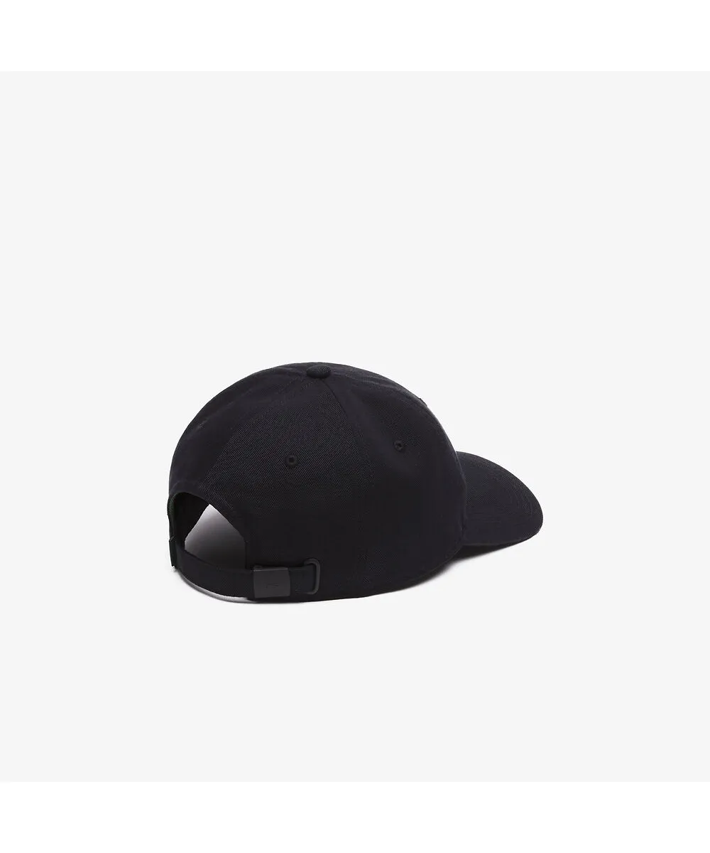 Lacoste Unisex Organic Cotton Twill Cap (Black)