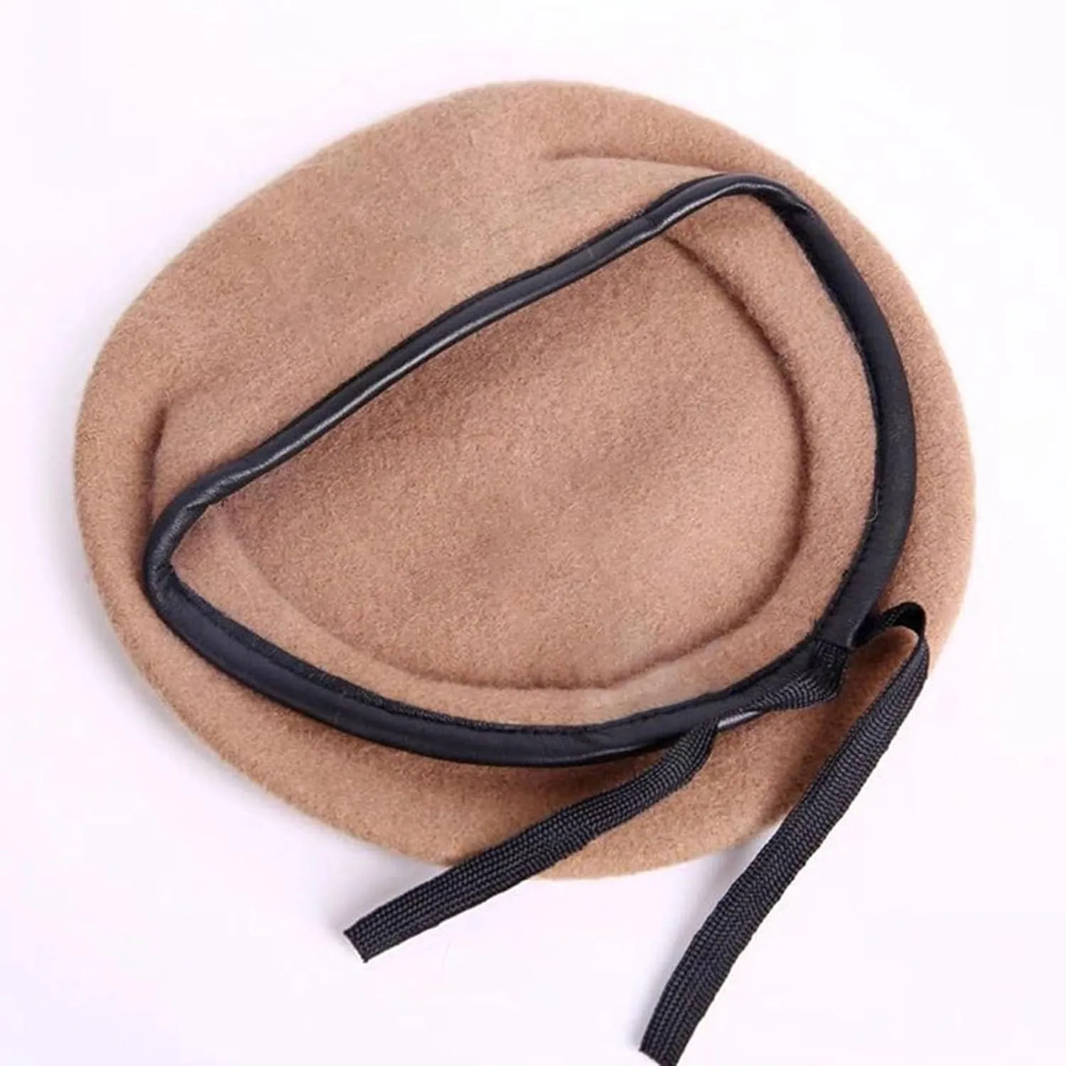 Ladies Reversible Beret Hat,Wool Blend French Beret Hats for Women Men Solid Color Winter Cap for Girls Beanie Hat