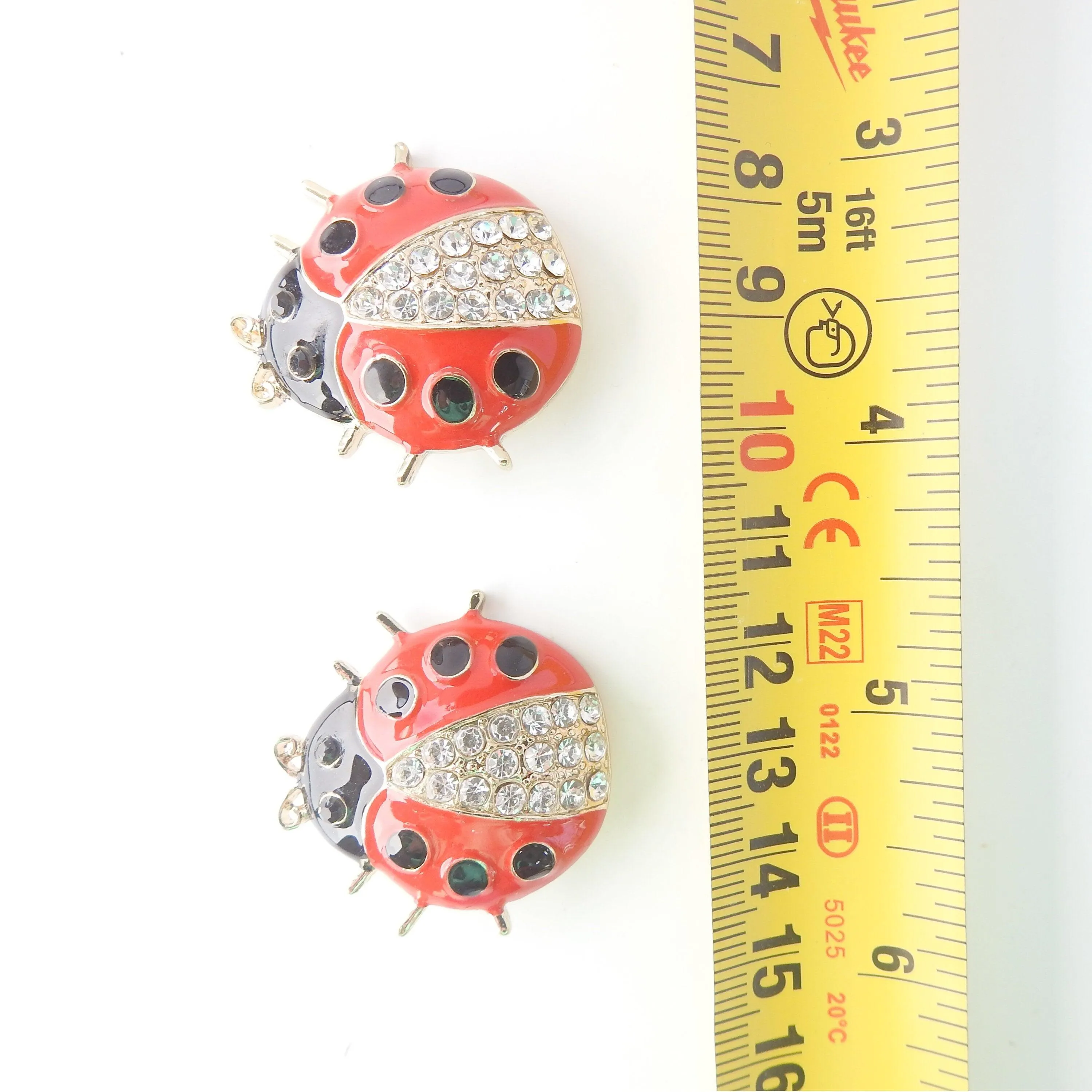 Ladybug snap buttons
