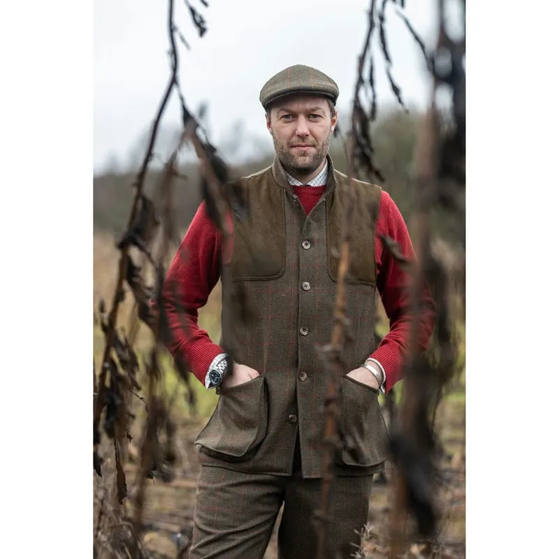 Laksen Drivers Mens Tweed Flat Cap - Hastings Tweed