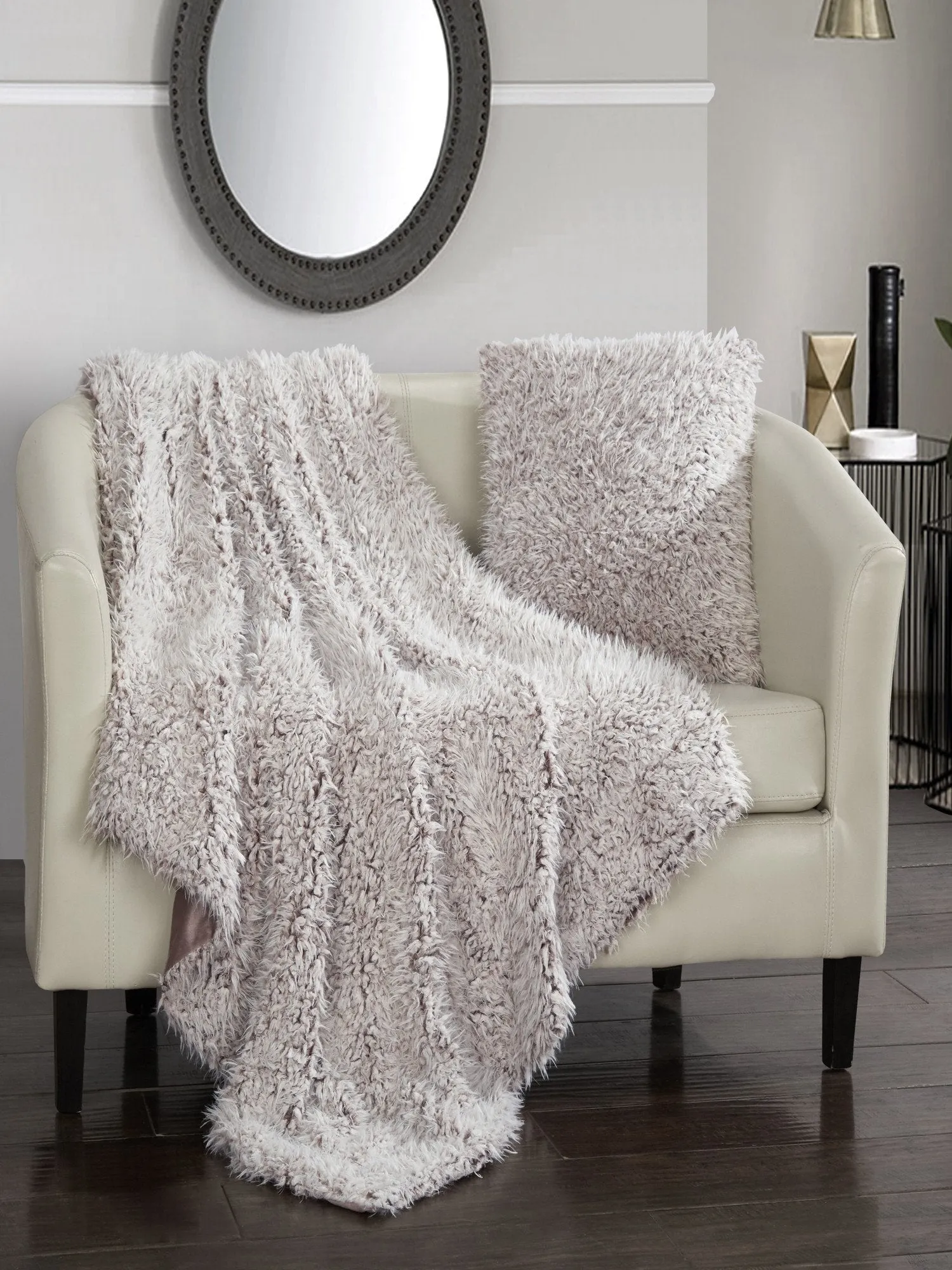 Lambs Hill 2-Piece Throw Blanket Set - NY&C x Chic Home