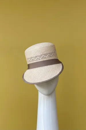 Latte Natural Panama Cap
