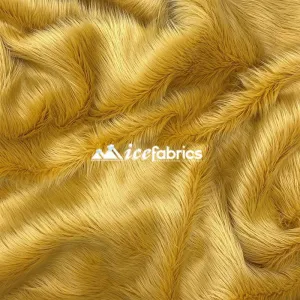 Latte Shaggy Mohair Long Pile Faux Fur Fabric By The Yard