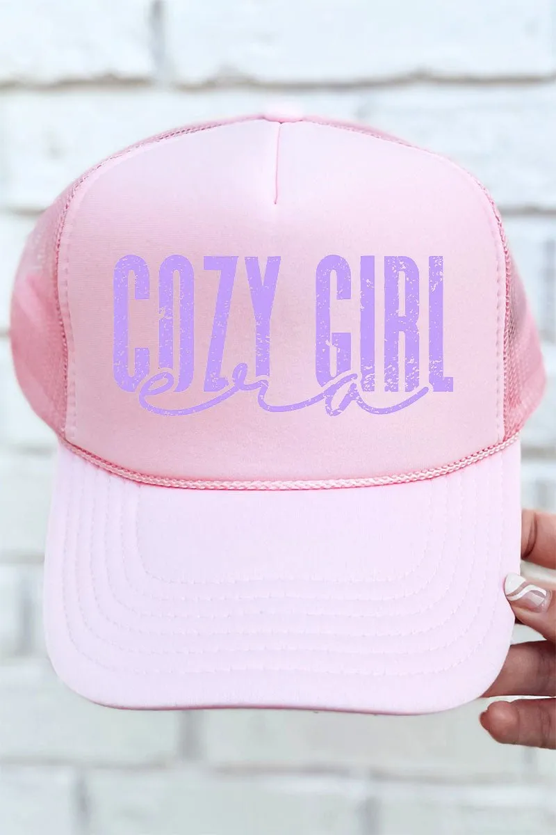 Lavender Cozy Girl Era Otto Soft Pink Foam Front Trucker Hat