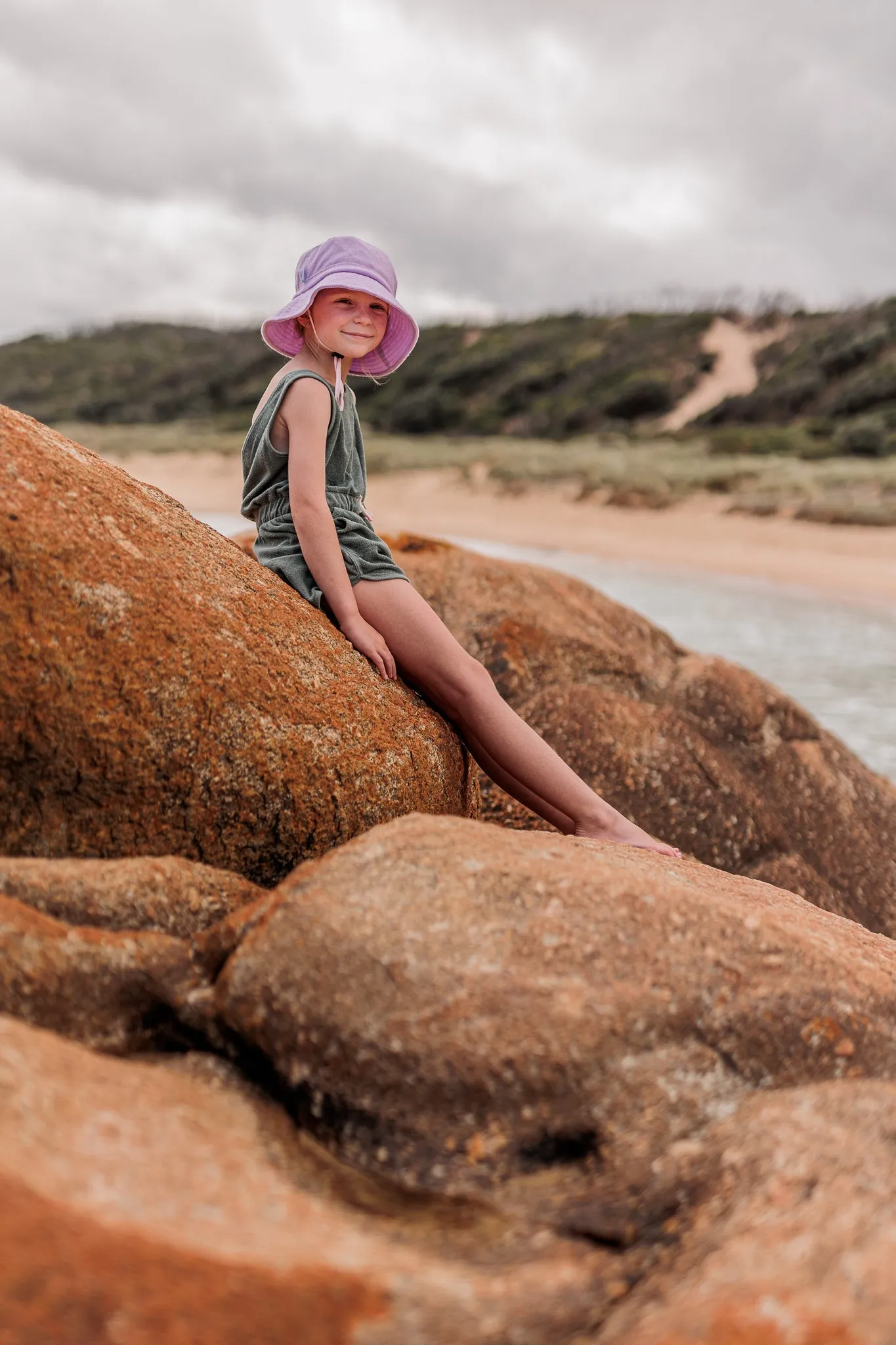 Lavender Terry Towelling Bucket Hat