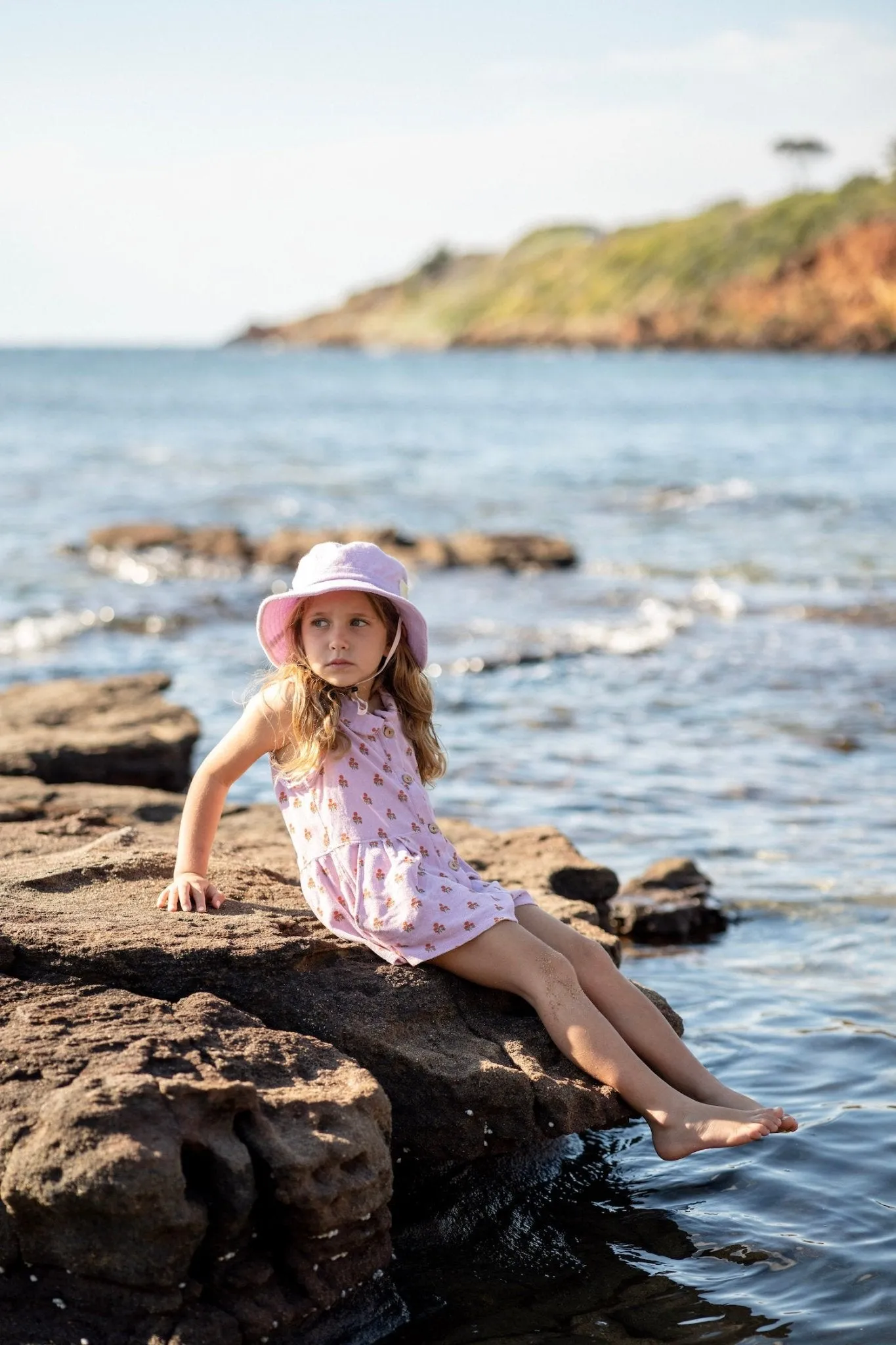 Lavender Terry Towelling Bucket Hat