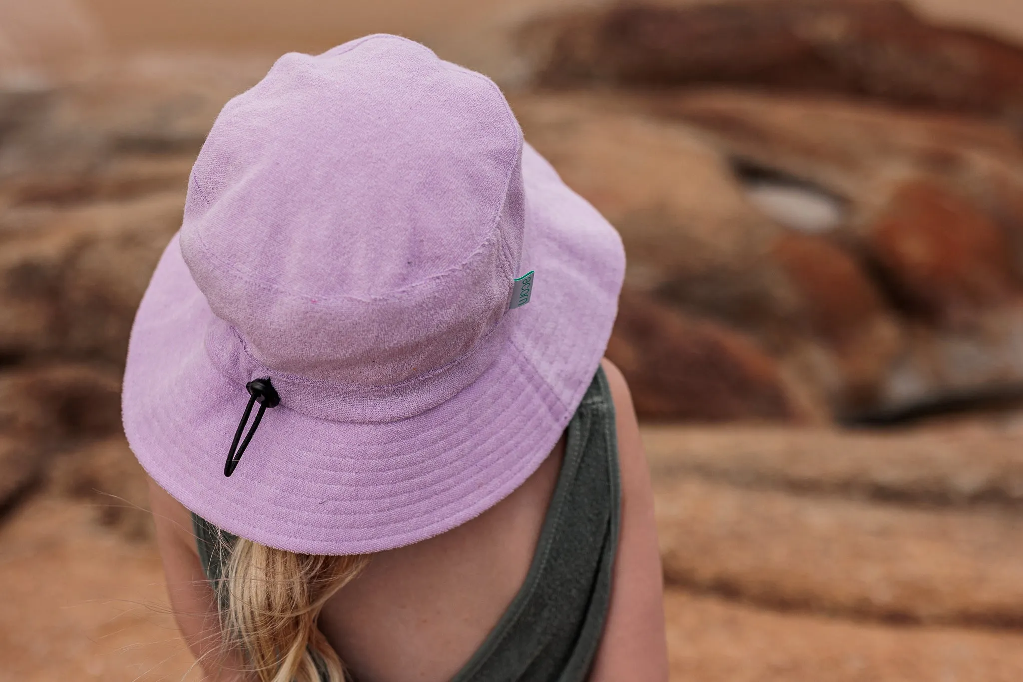 Lavender Terry Towelling Bucket Hat
