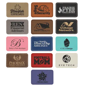 Leatherette Rectangle Patch Self-Adhesive (Various Colors)
