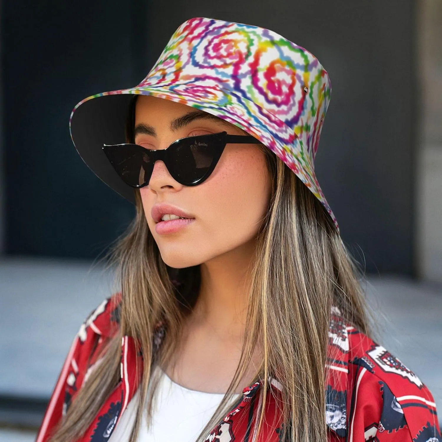 LGBT Gay Pride Bucket Hat Wide Brim Sun Protection Hat Summer Rainbow LGBT Fishing Outdoor Hats for Men and Women